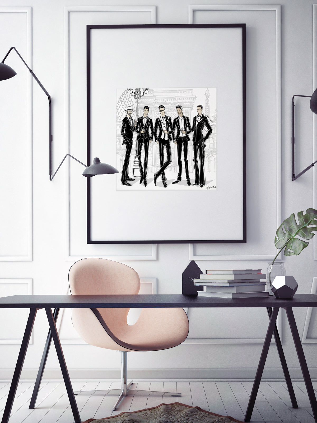 Mens Fashion Week - Illustration - Limited Edition Print - Tiffany La Belle