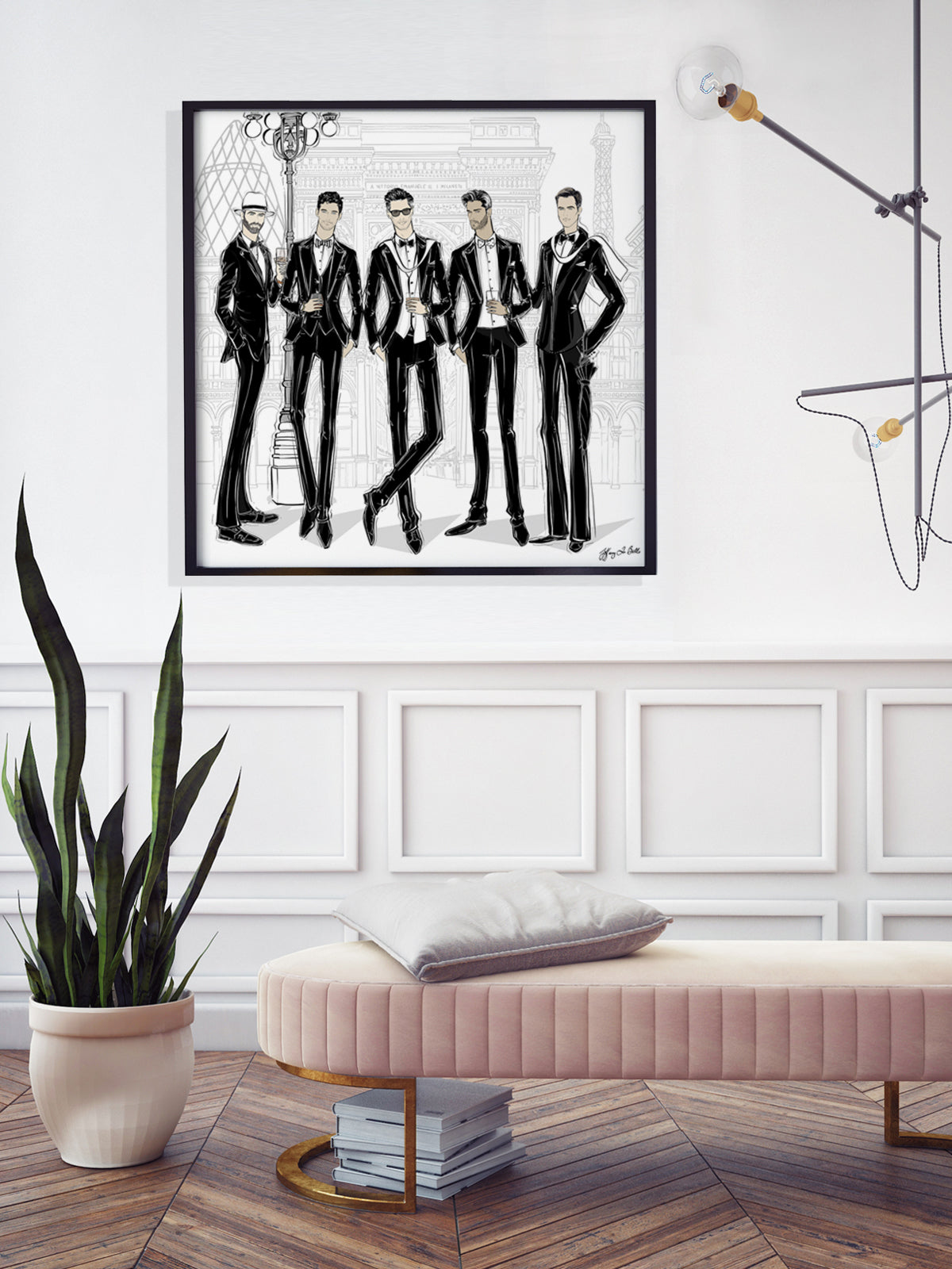 Mens Fashion Week - Illustration - Limited Edition Print - Tiffany La Belle