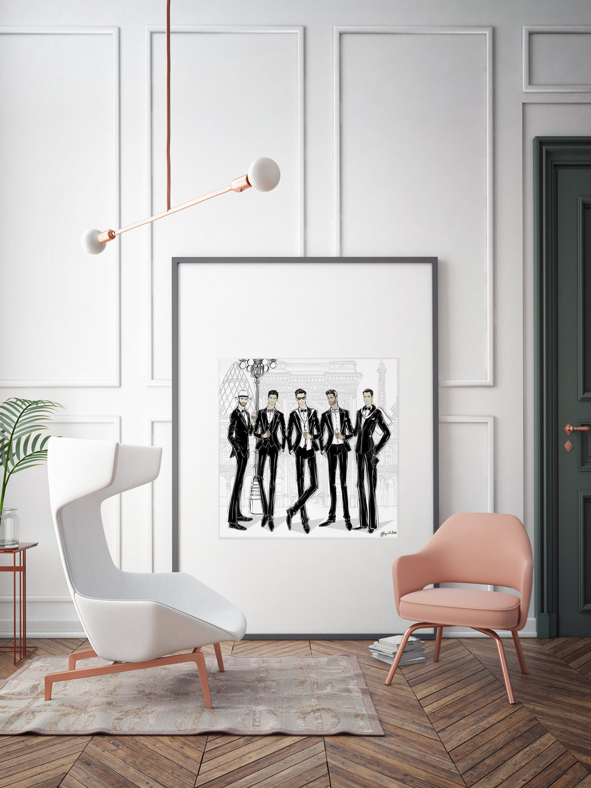 Mens Fashion Week - Illustration - Limited Edition Print - Tiffany La Belle