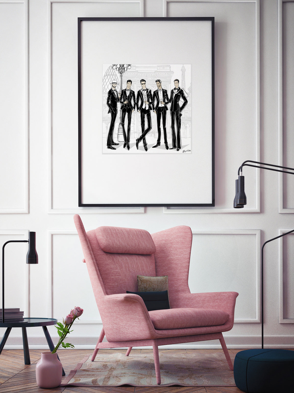 Mens Fashion Week - Illustration - Limited Edition Print - Tiffany La Belle