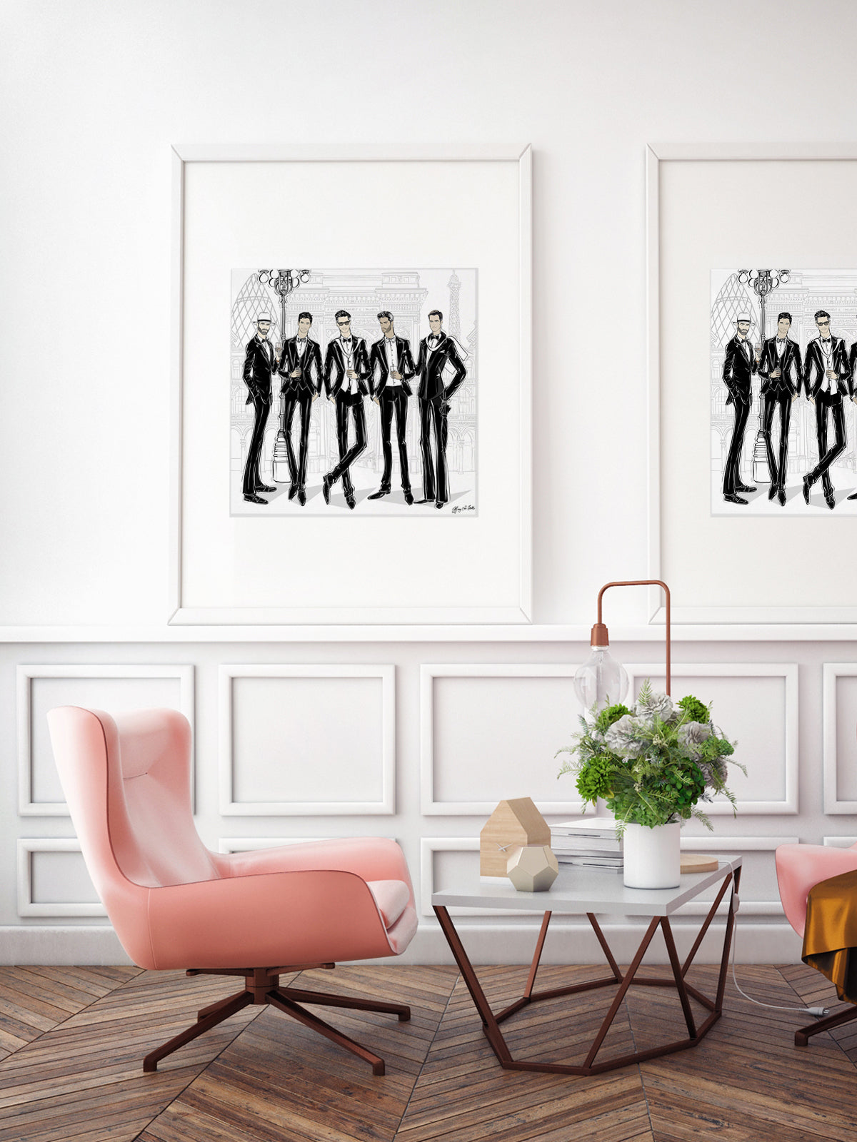 Mens Fashion Week - Illustration - Limited Edition Print - Tiffany La Belle