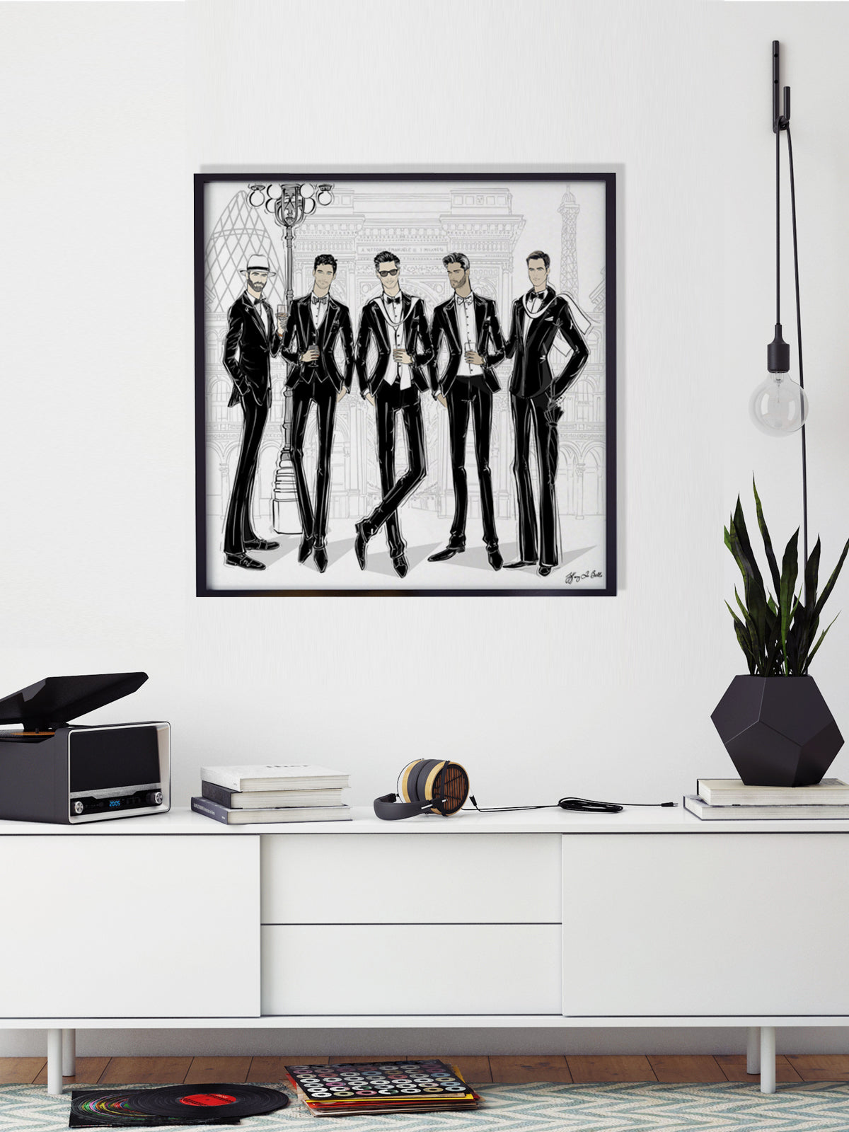 Mens Fashion Week - Illustration - Limited Edition Print - Tiffany La Belle