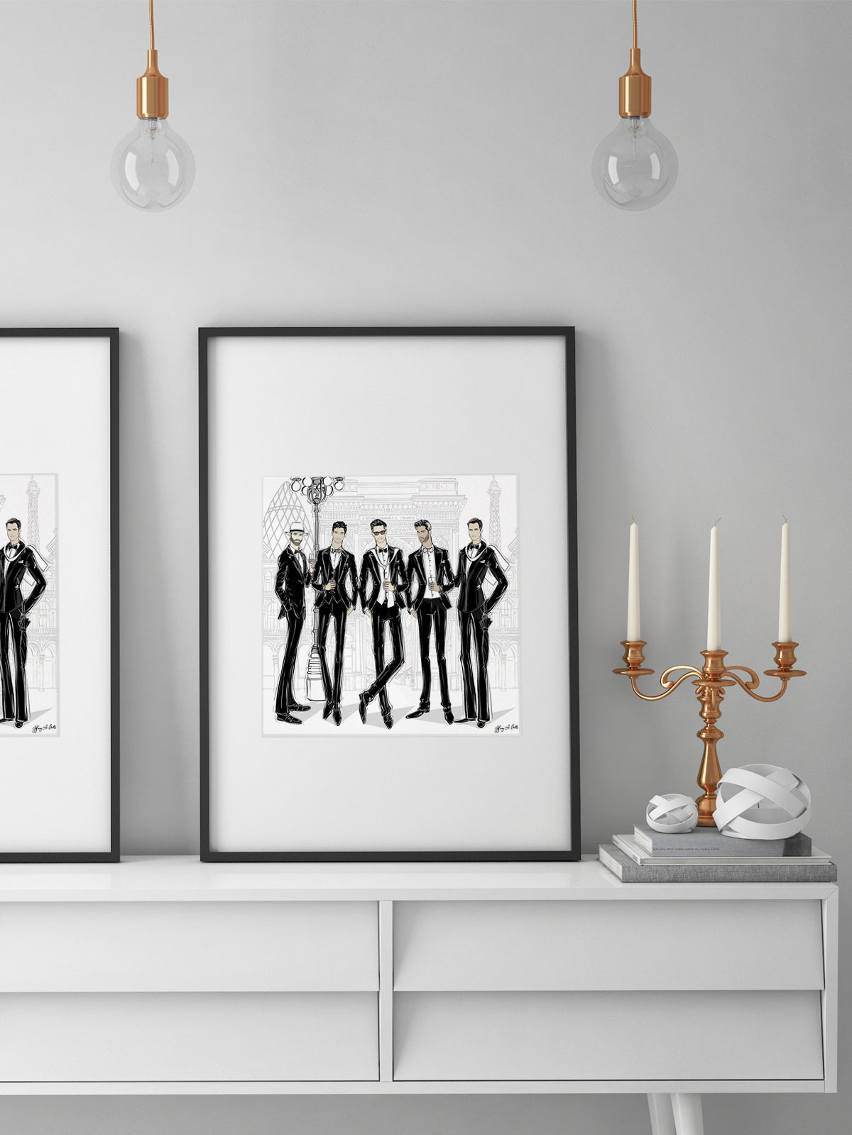 Mens Fashion Week - Illustration - Limited Edition Print - Tiffany La Belle
