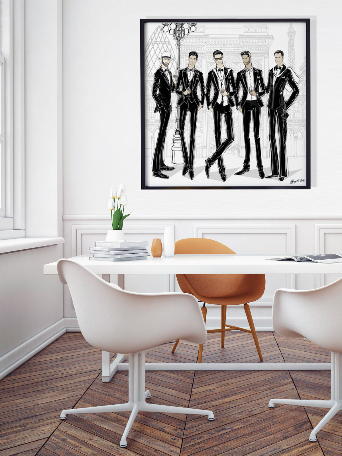 Mens Fashion Week - Illustration - Limited Edition Print - Tiffany La Belle