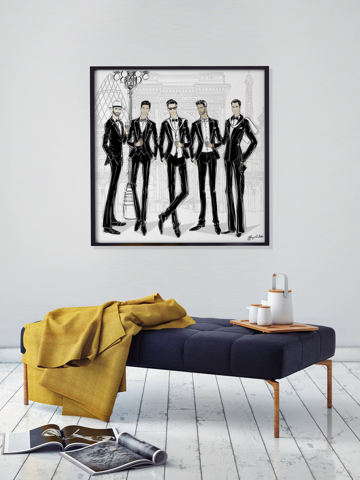 Mens Fashion Week - Illustration - Limited Edition Print - Tiffany La Belle