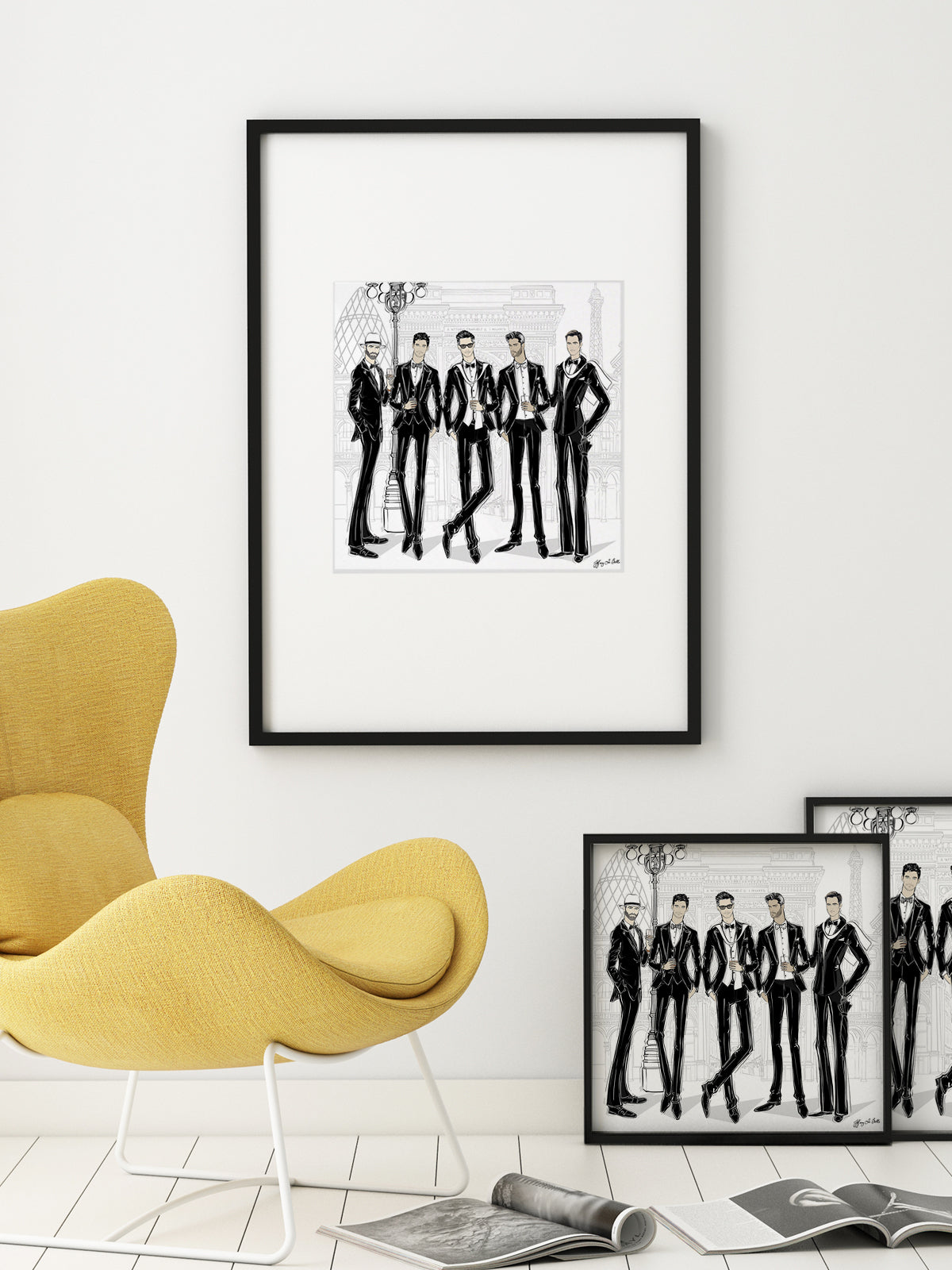 Mens Fashion Week - Illustration - Limited Edition Print - Tiffany La Belle