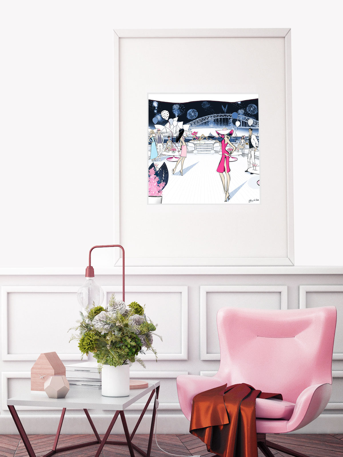 NYE, Sydney, Australia - Illustration - Limited Edition Print - Tiffany La Belle
