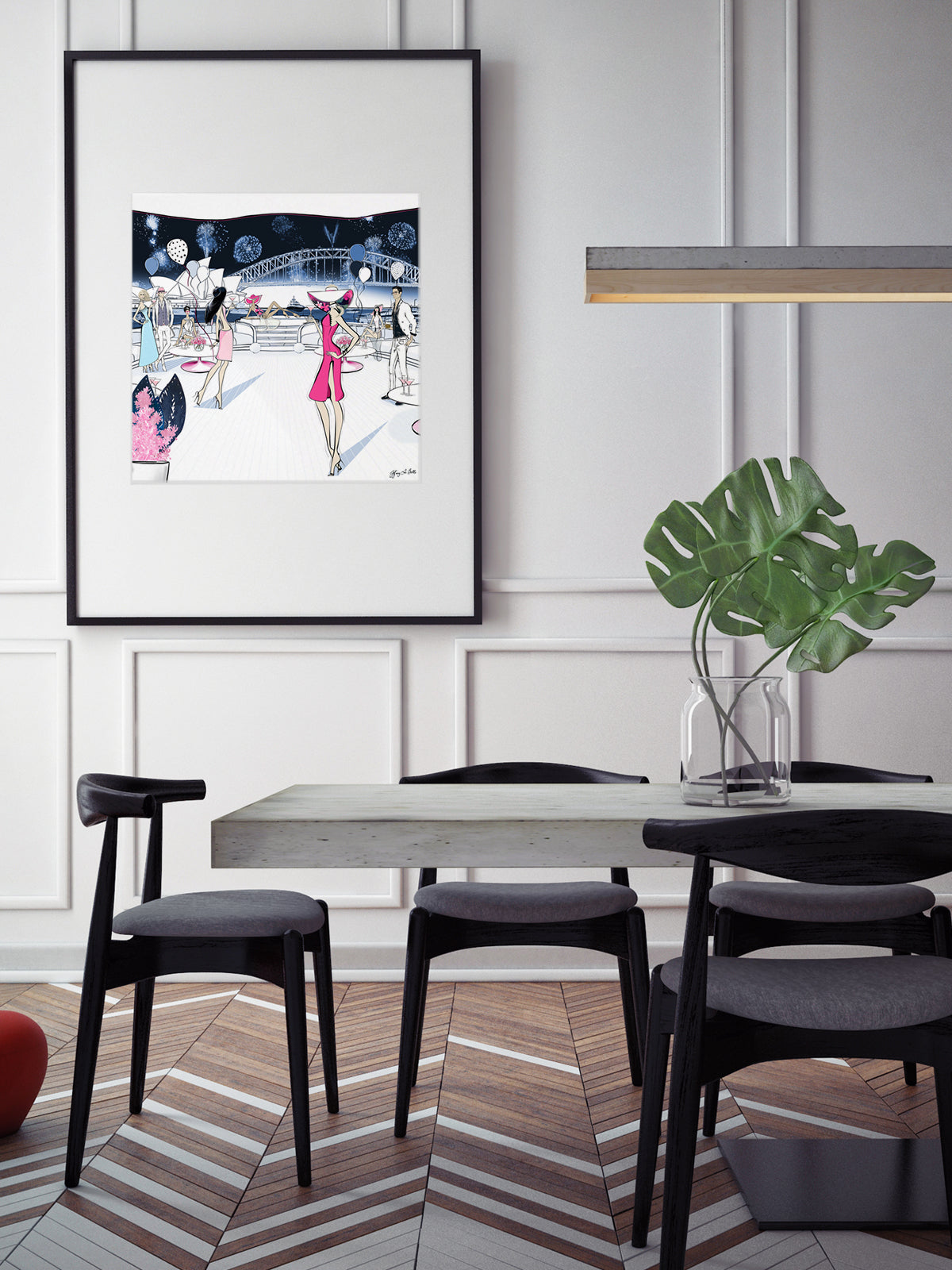 NYE, Sydney, Australia - Illustration - Limited Edition Print - Tiffany La Belle