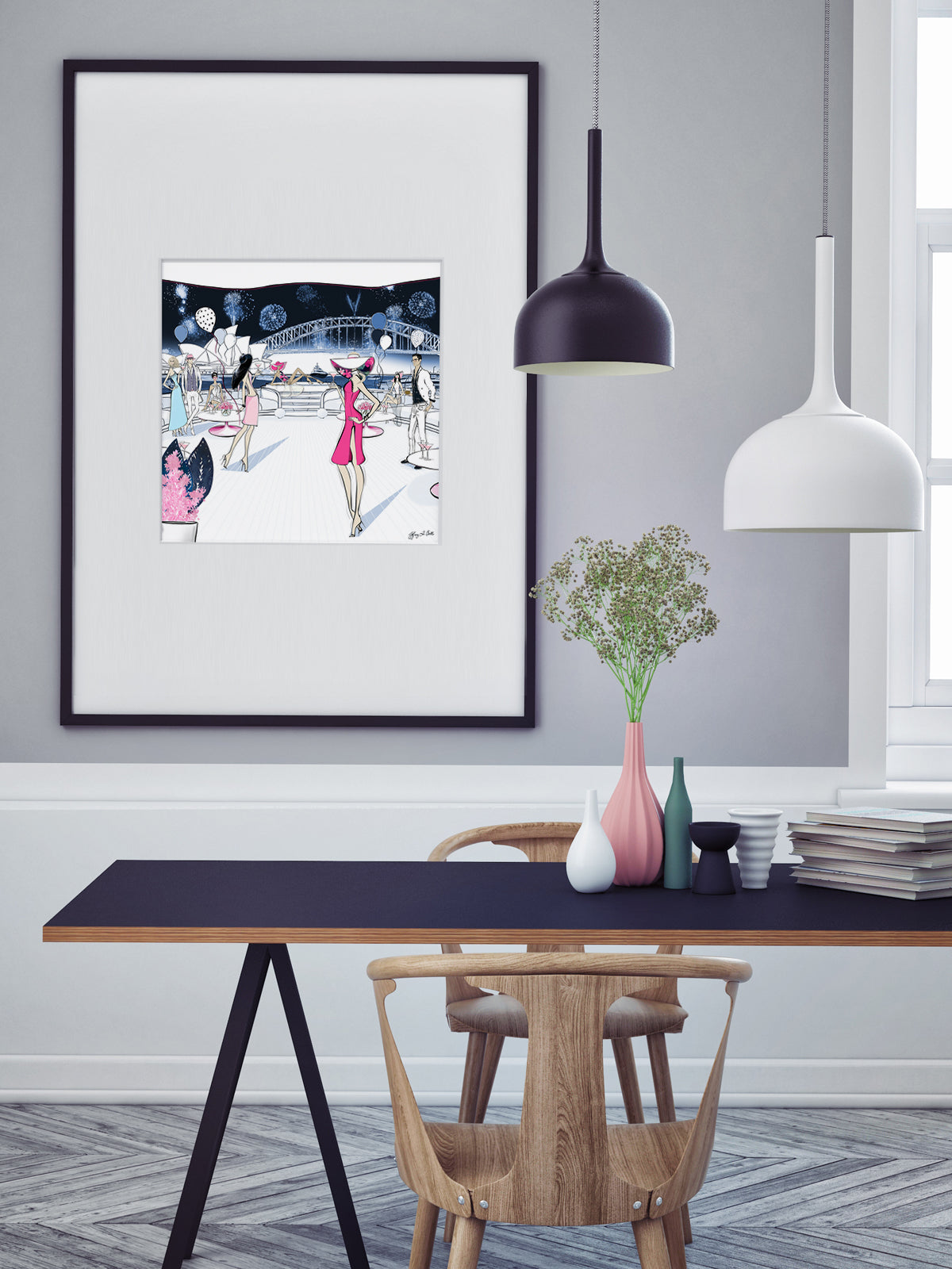 NYE, Sydney, Australia - Illustration - Limited Edition Print - Tiffany La Belle