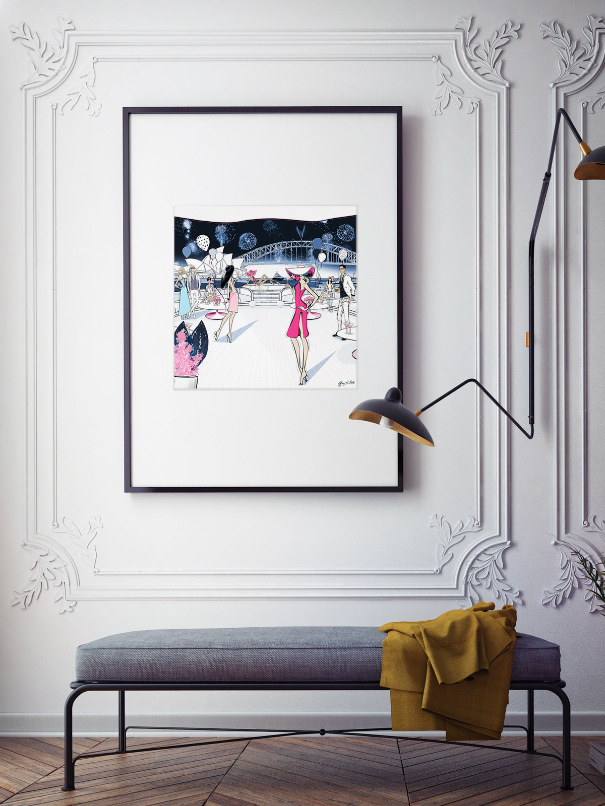 NYE, Sydney, Australia - Illustration - Limited Edition Print - Tiffany La Belle