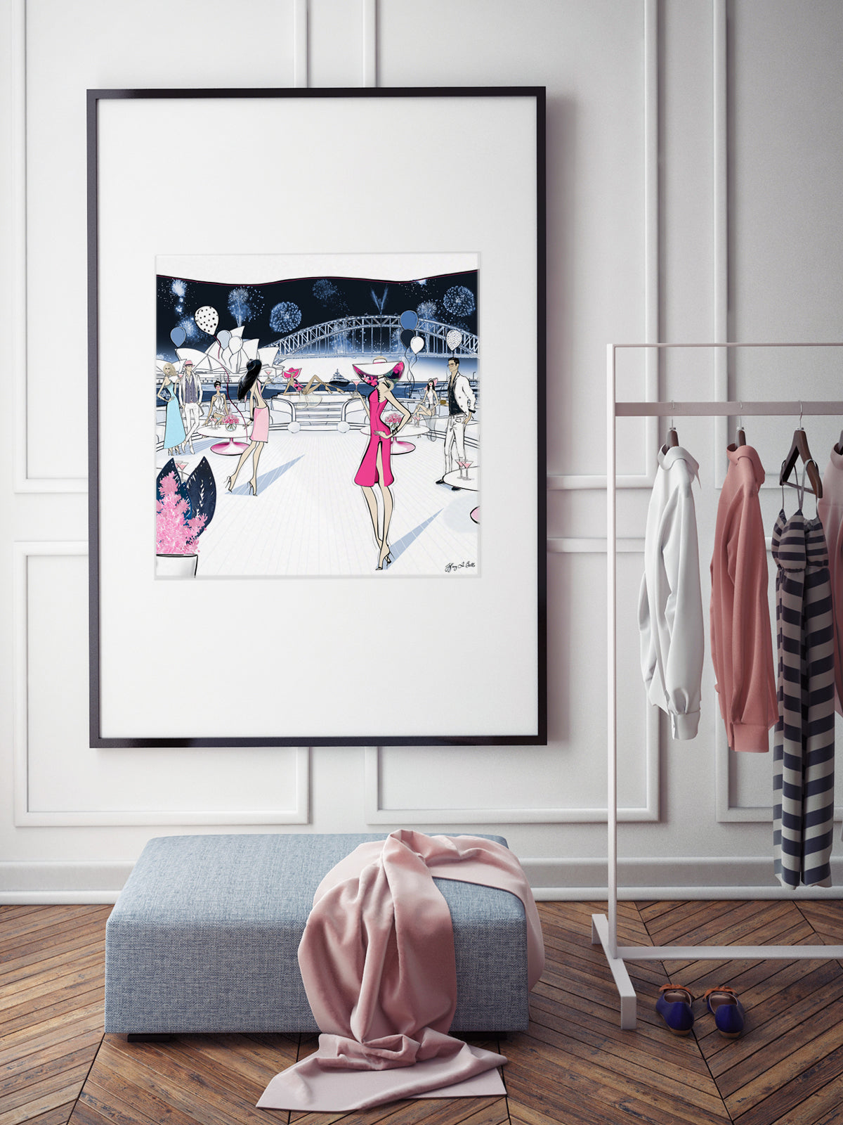 NYE, Sydney, Australia - Illustration - Limited Edition Print - Tiffany La Belle