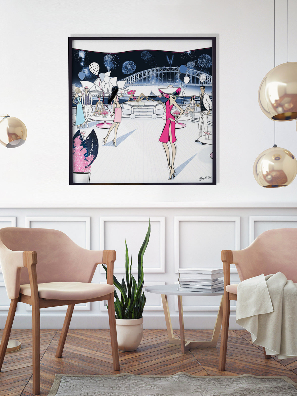 NYE, Sydney, Australia - Illustration - Limited Edition Print - Tiffany La Belle