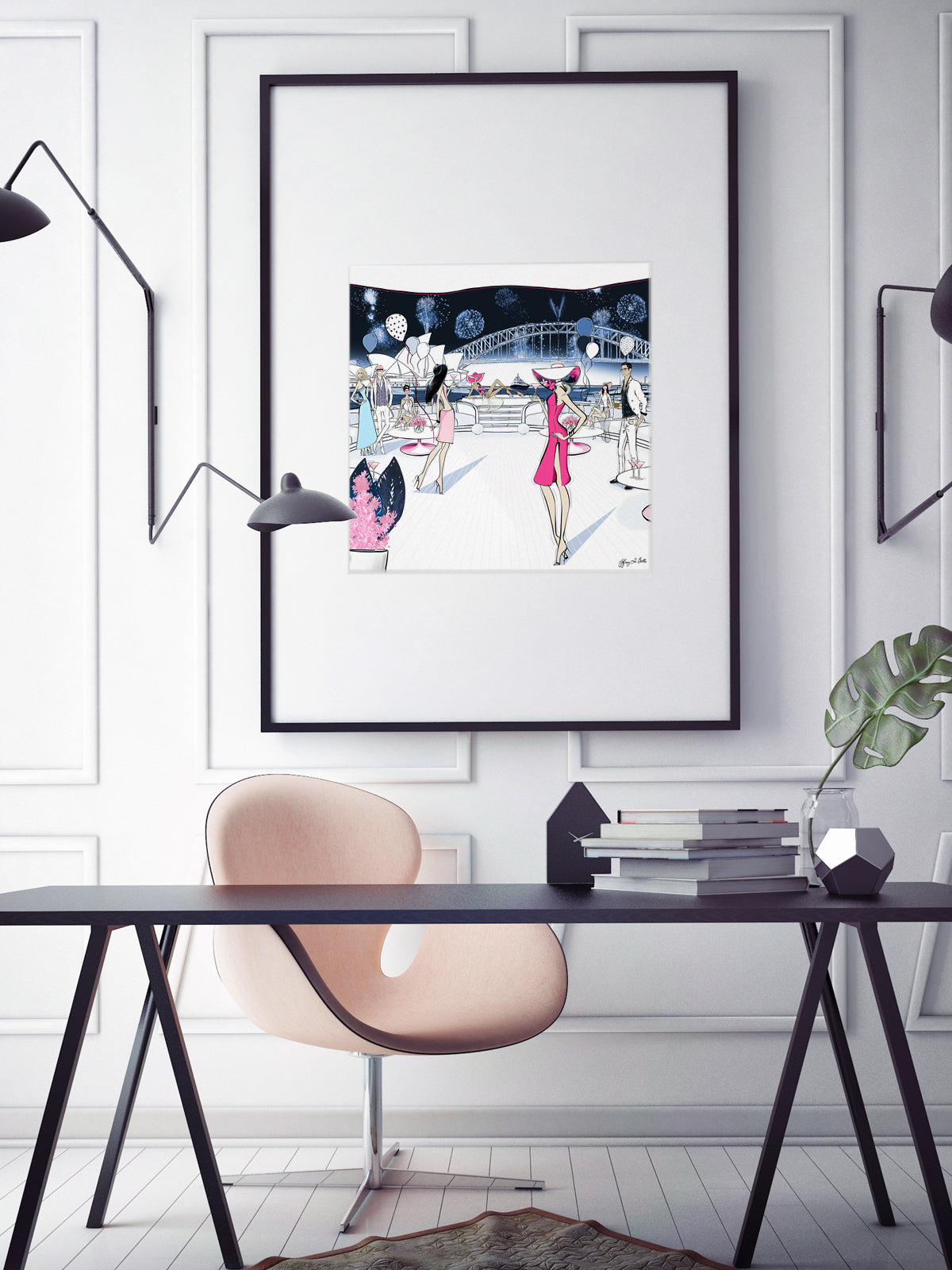NYE, Sydney, Australia - Illustration - Limited Edition Print - Tiffany La Belle