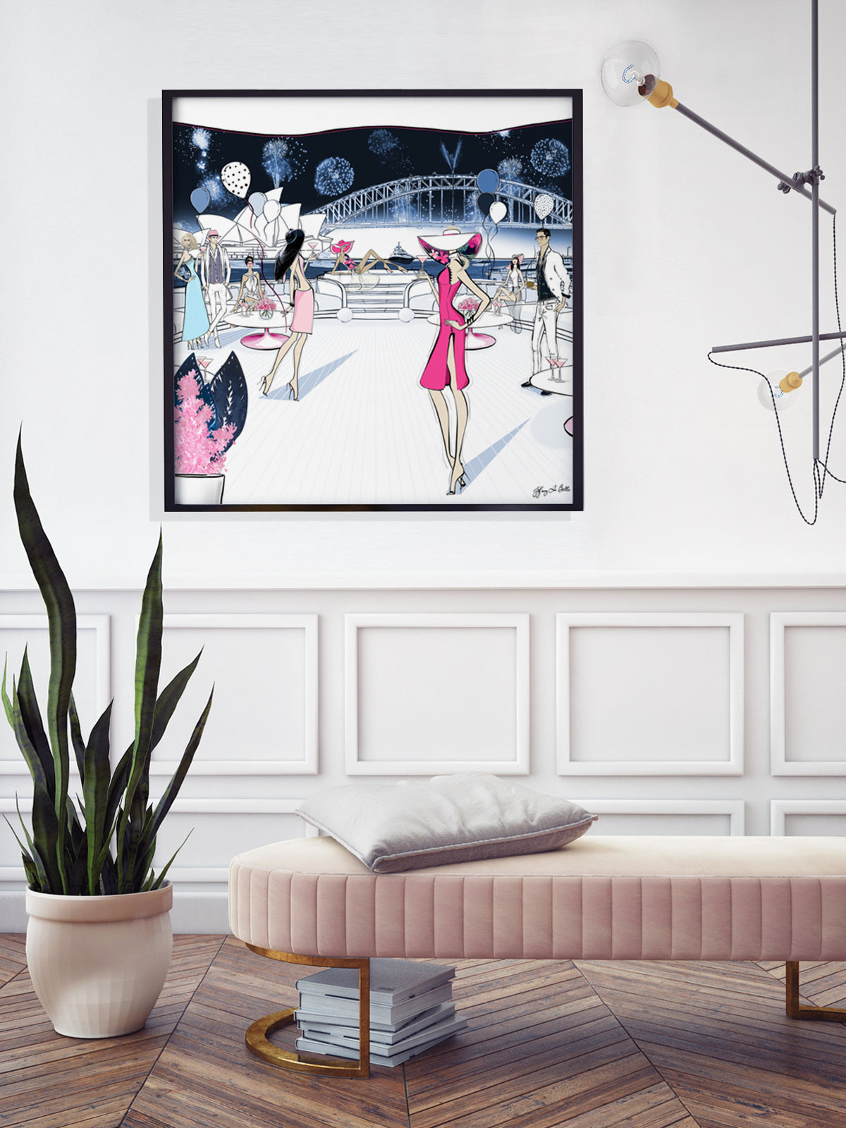 NYE, Sydney, Australia - Illustration - Limited Edition Print - Tiffany La Belle