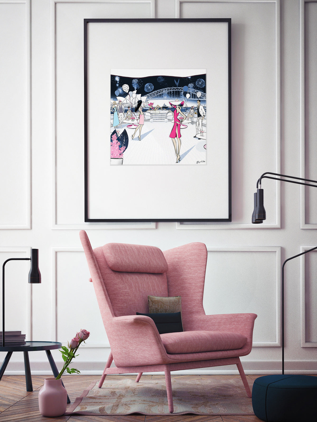 NYE, Sydney, Australia - Illustration - Limited Edition Print - Tiffany La Belle