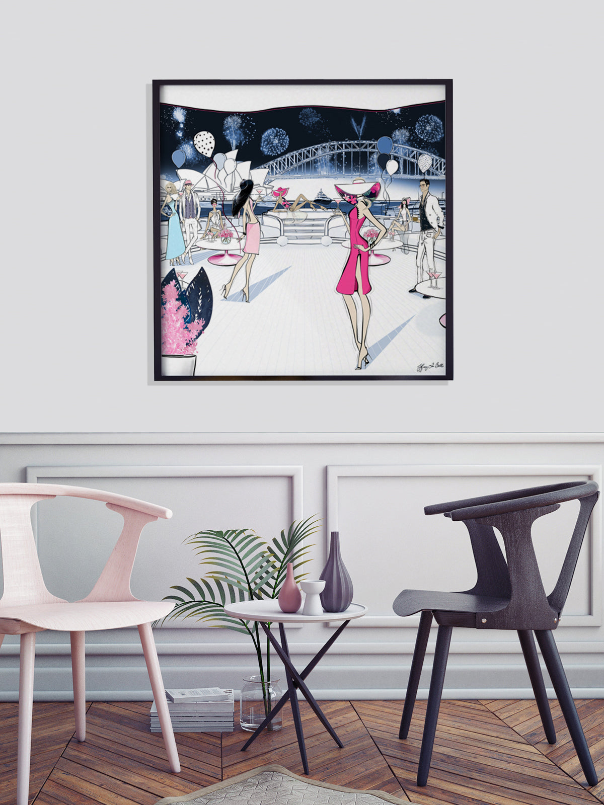 NYE, Sydney, Australia - Illustration - Limited Edition Print - Tiffany La Belle