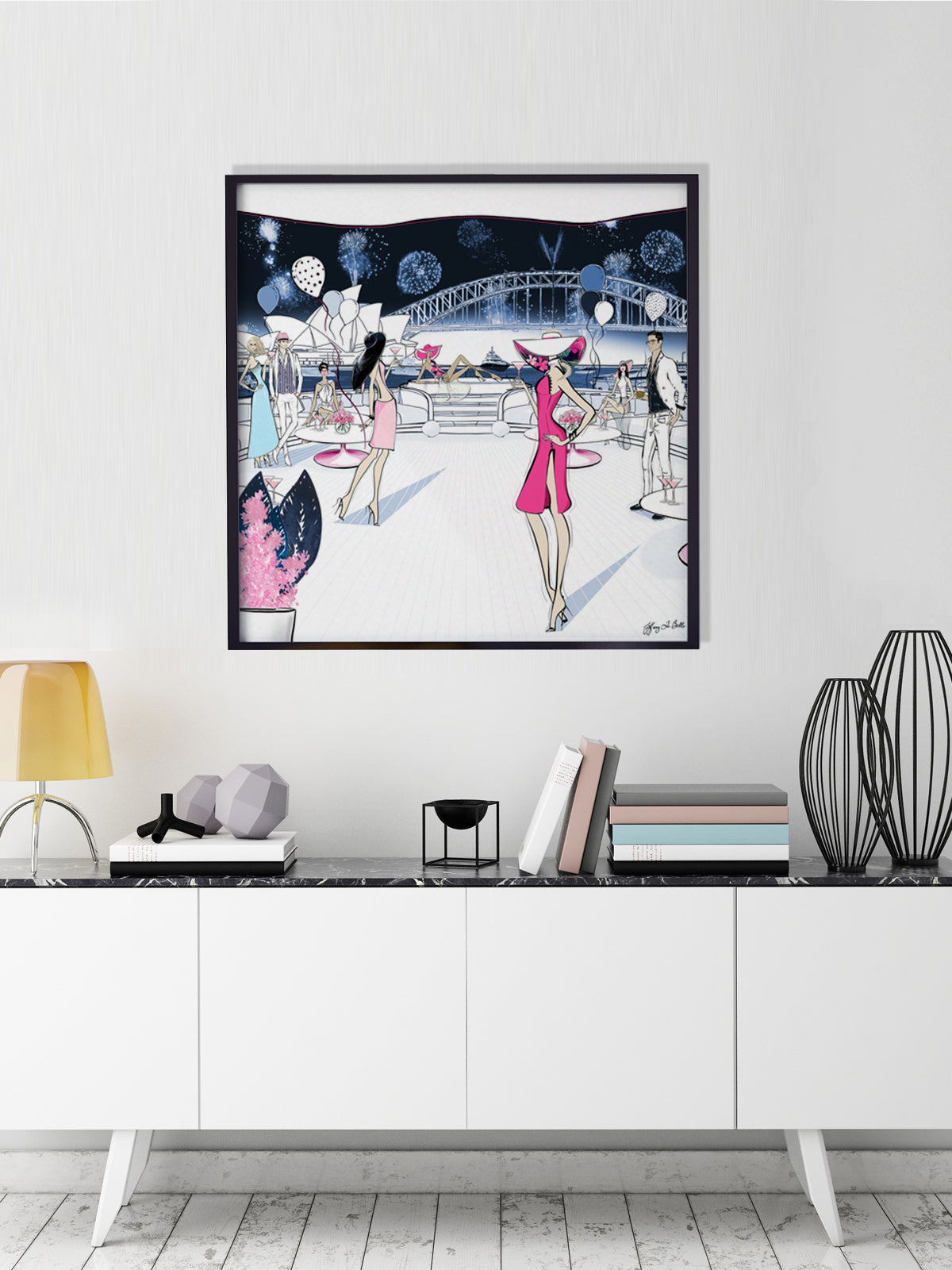 NYE, Sydney, Australia - Illustration - Limited Edition Print - Tiffany La Belle