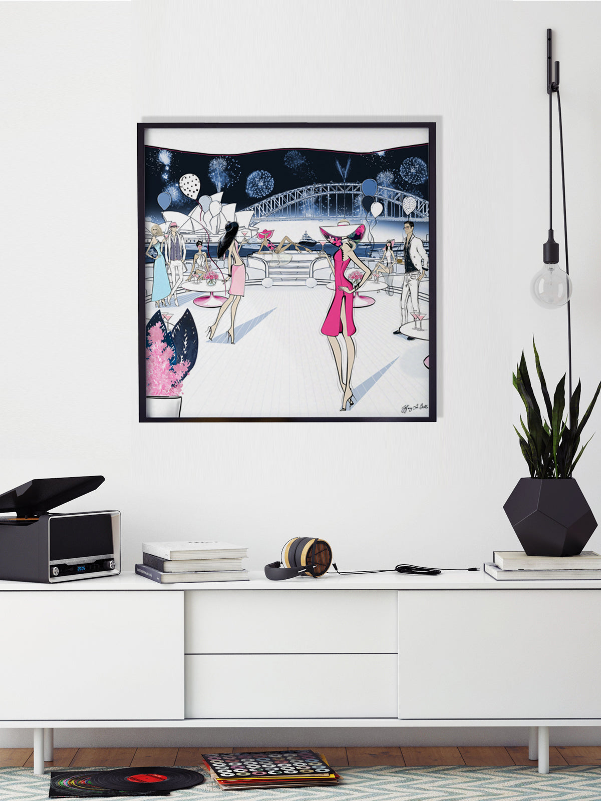 NYE, Sydney, Australia - Illustration - Limited Edition Print - Tiffany La Belle