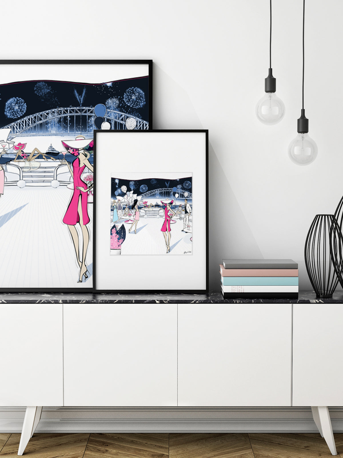 NYE, Sydney, Australia - Illustration - Limited Edition Print - Tiffany La Belle