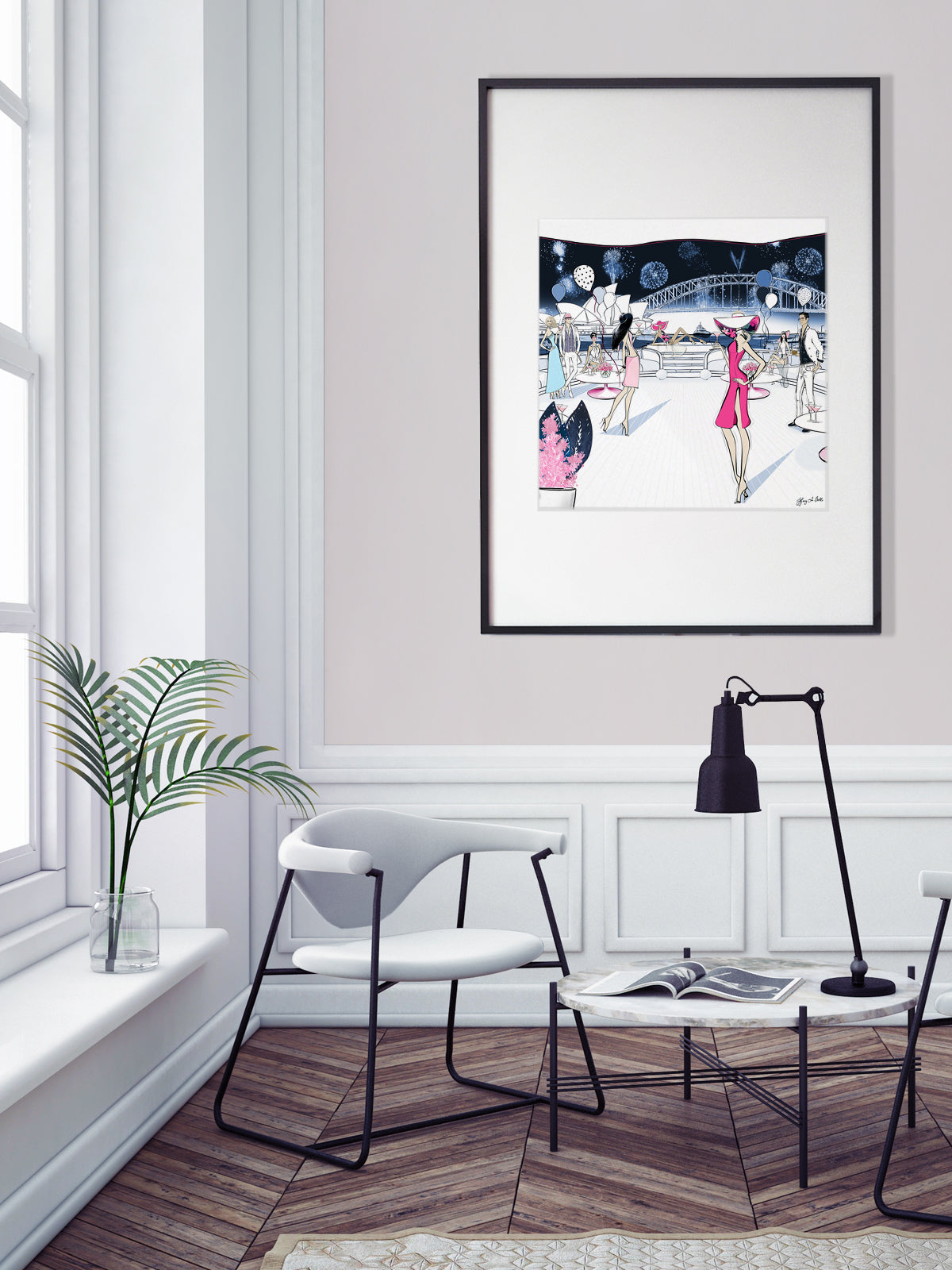 NYE, Sydney, Australia - Illustration - Limited Edition Print - Tiffany La Belle
