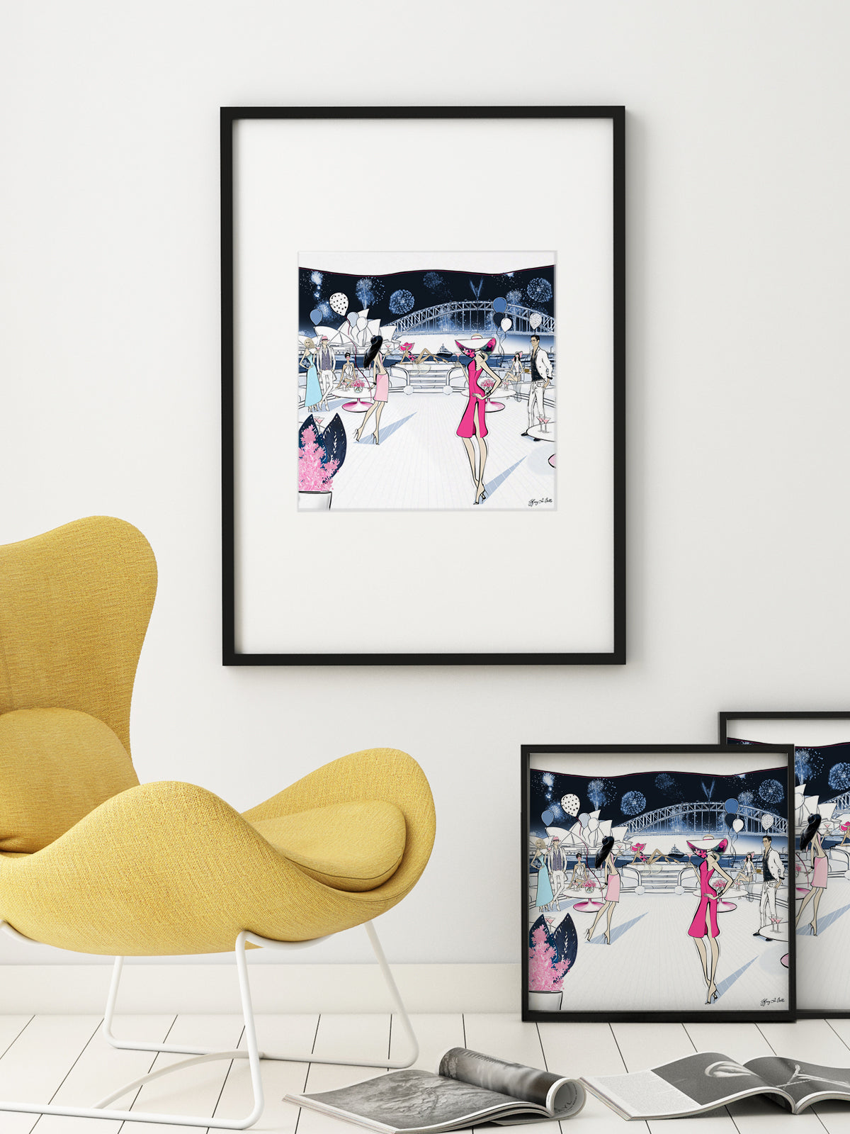 NYE, Sydney, Australia - Illustration - Limited Edition Print - Tiffany La Belle