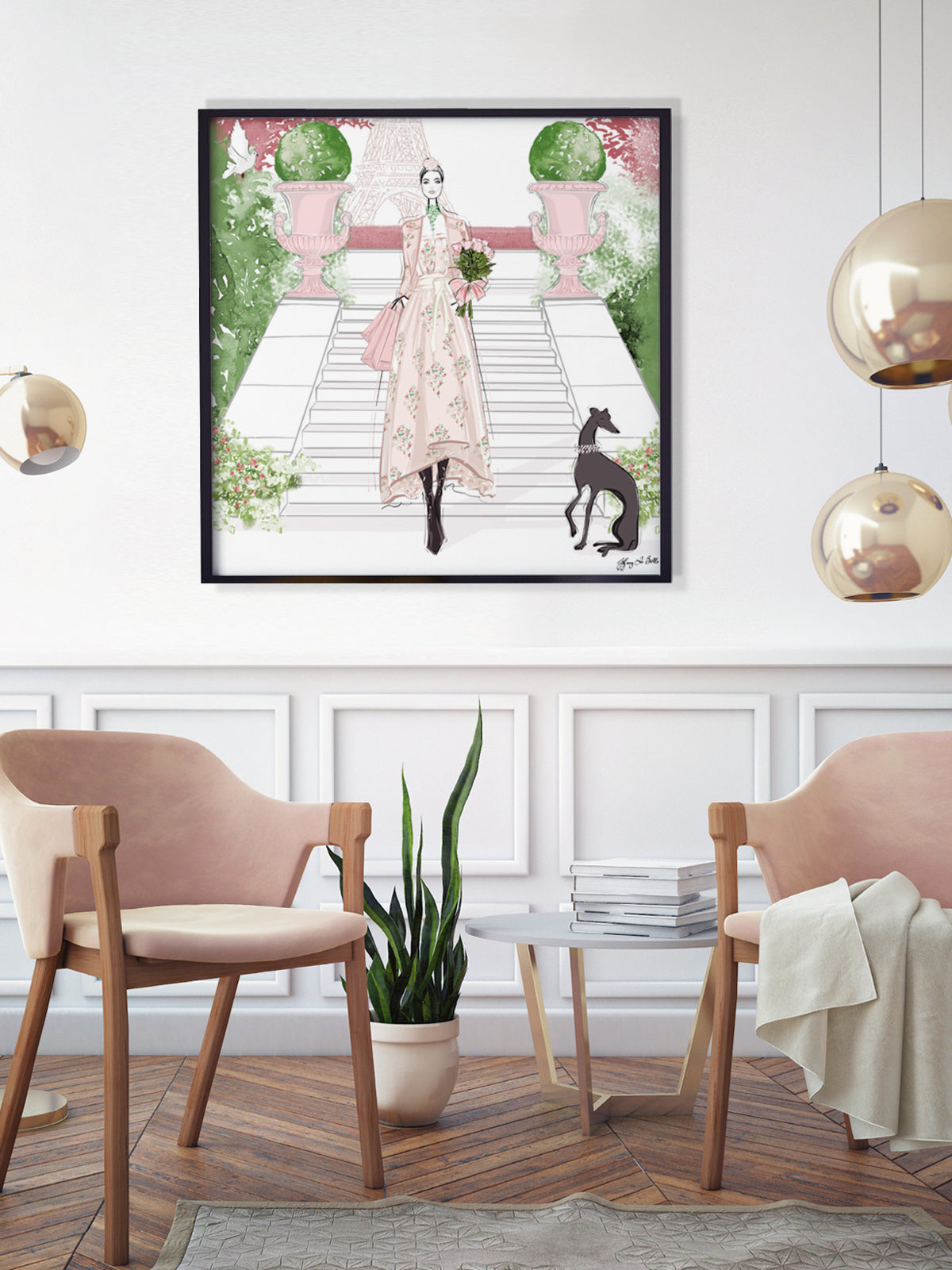 Parisienne Floral - Illustration - Limited Edition Print - Tiffany La Belle
