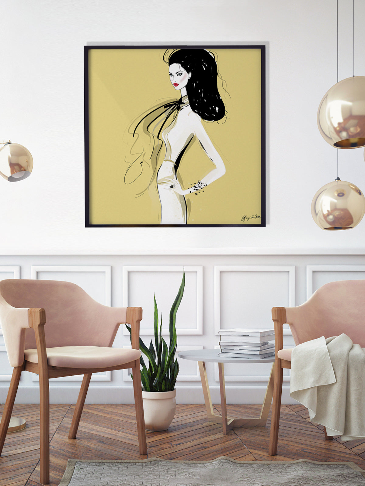 She's All Style - Illustration - Limited Edition Print - Tiffany La Belle