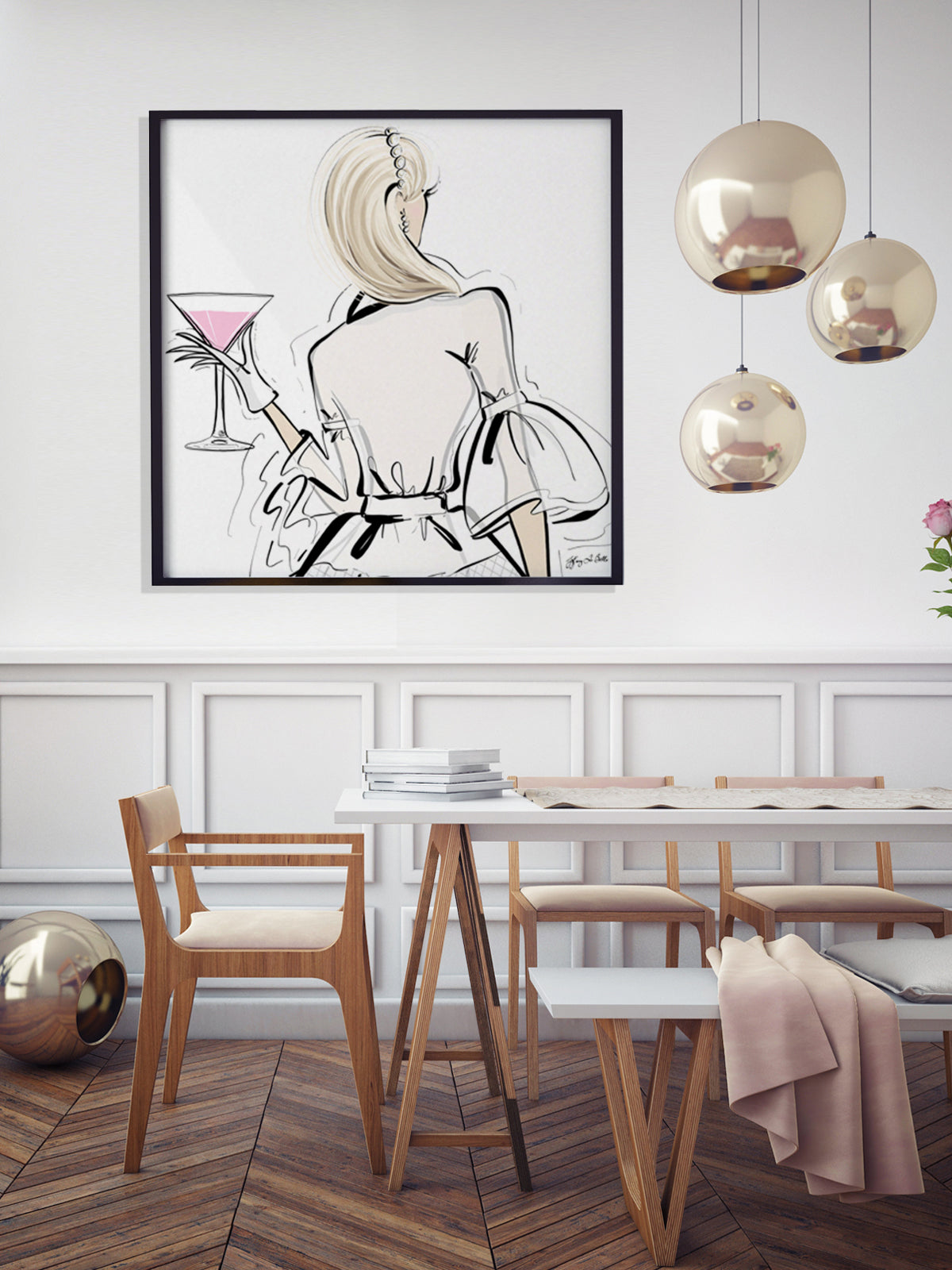 Dior Cocktails - Illustration - Limited Edition Print - Tiffany La Belle