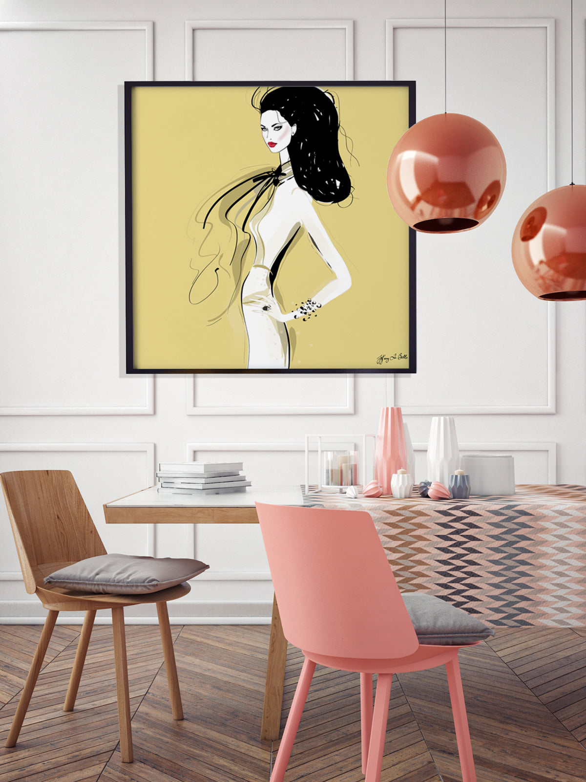 She's All Style - Illustration - Limited Edition Print - Tiffany La Belle