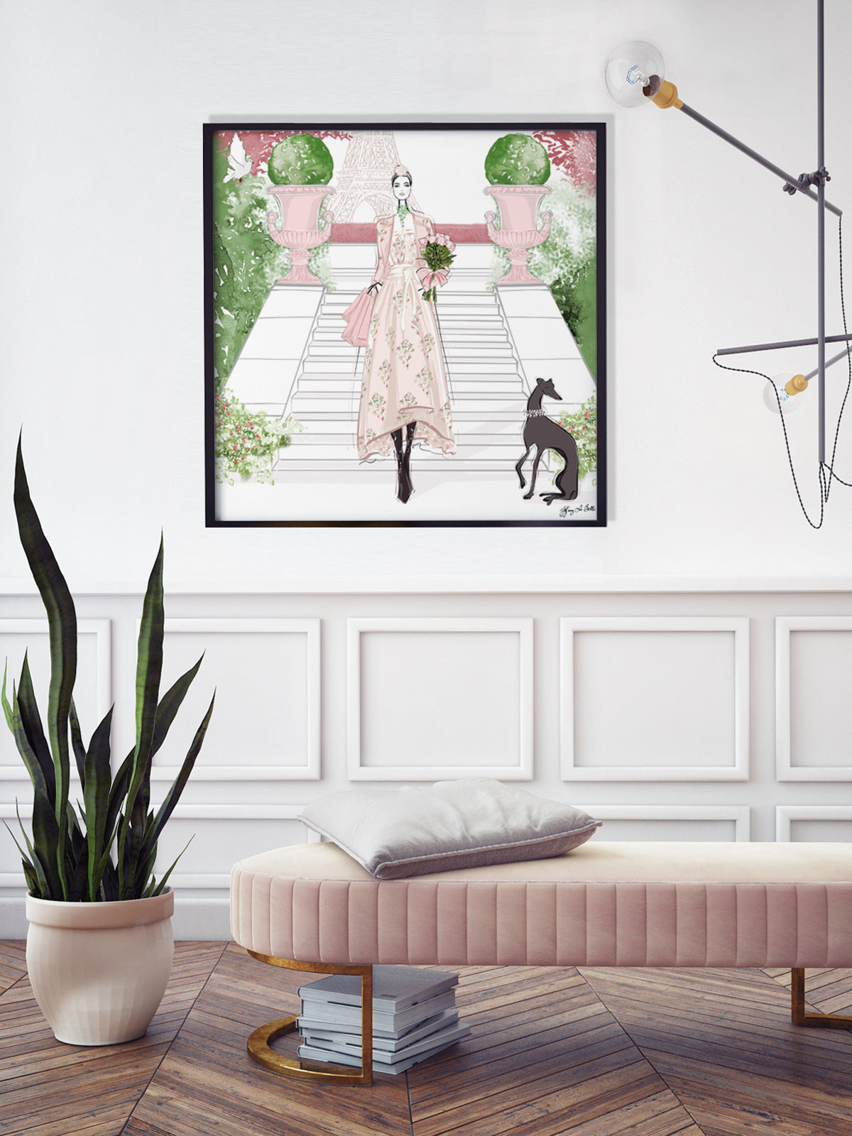 Parisienne Floral - Illustration - Limited Edition Print - Tiffany La Belle