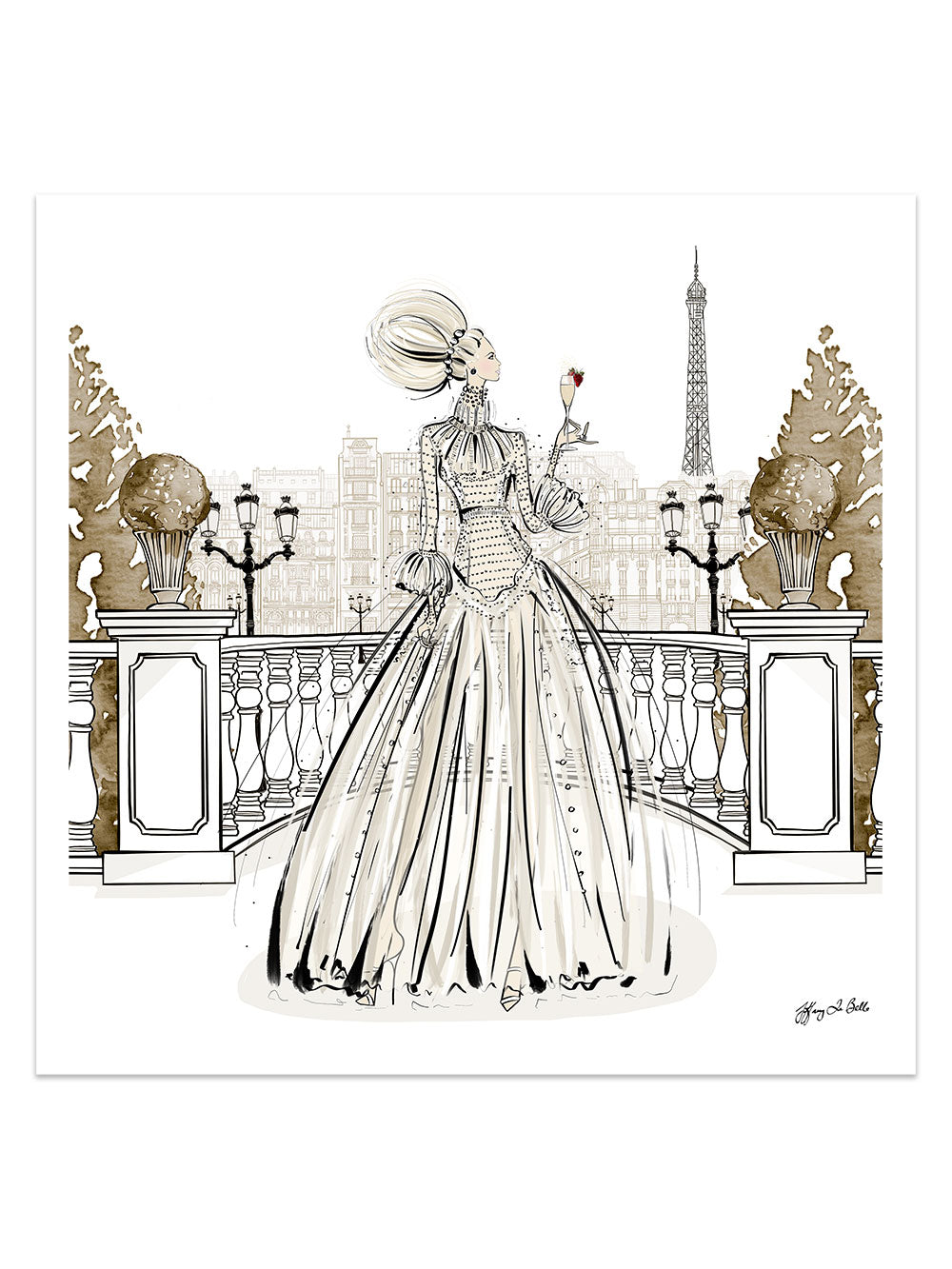Paris Fashion Week Haute Couture - Illustration - Limited Edition Print - Tiffany La Belle