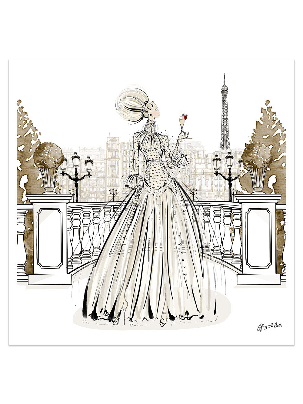 Paris Fashion Week Haute Couture - Illustration - Limited Edition Print - Tiffany La Belle