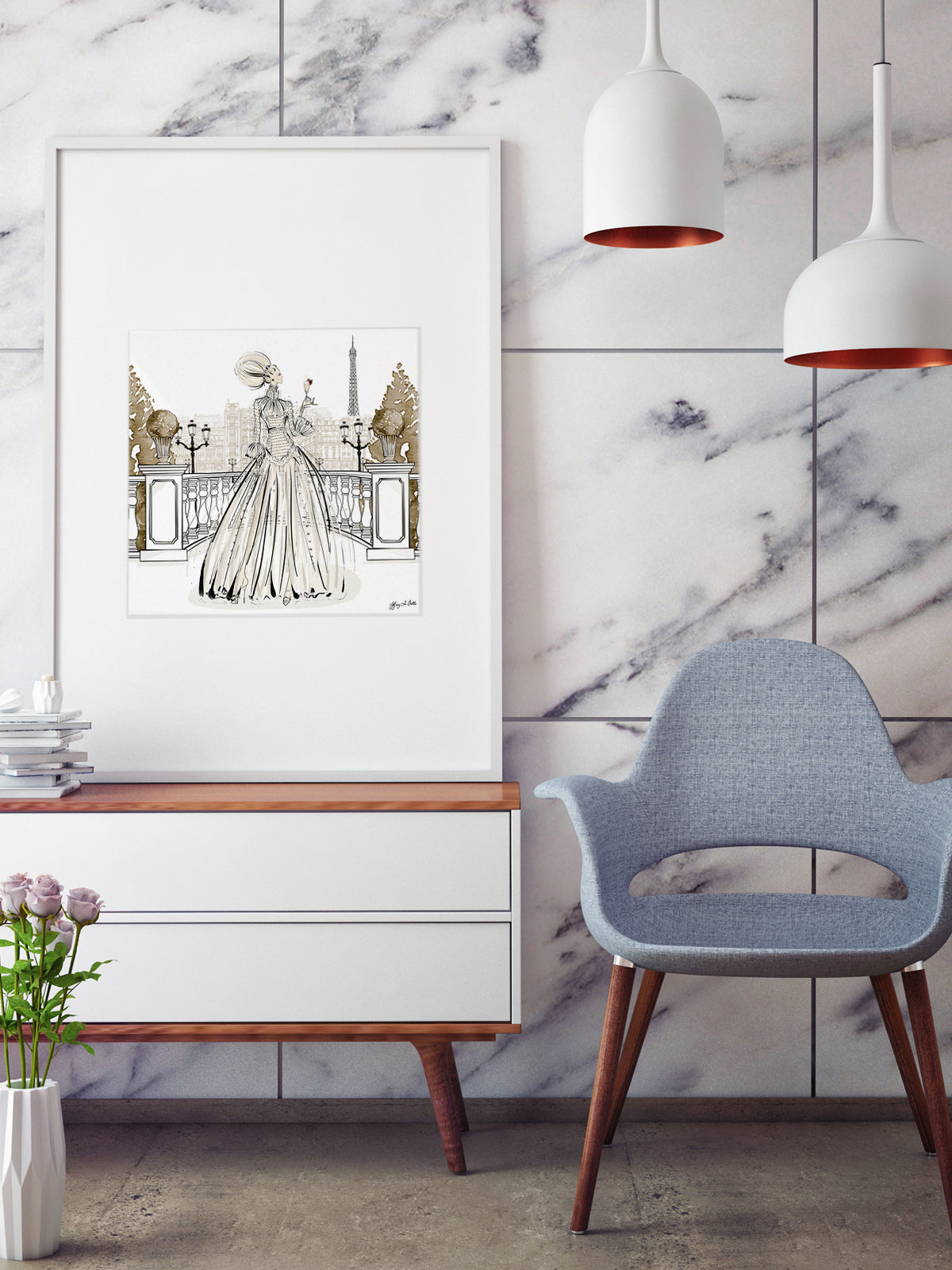 Paris Fashion Week Haute Couture - Illustration - Limited Edition Print - Tiffany La Belle