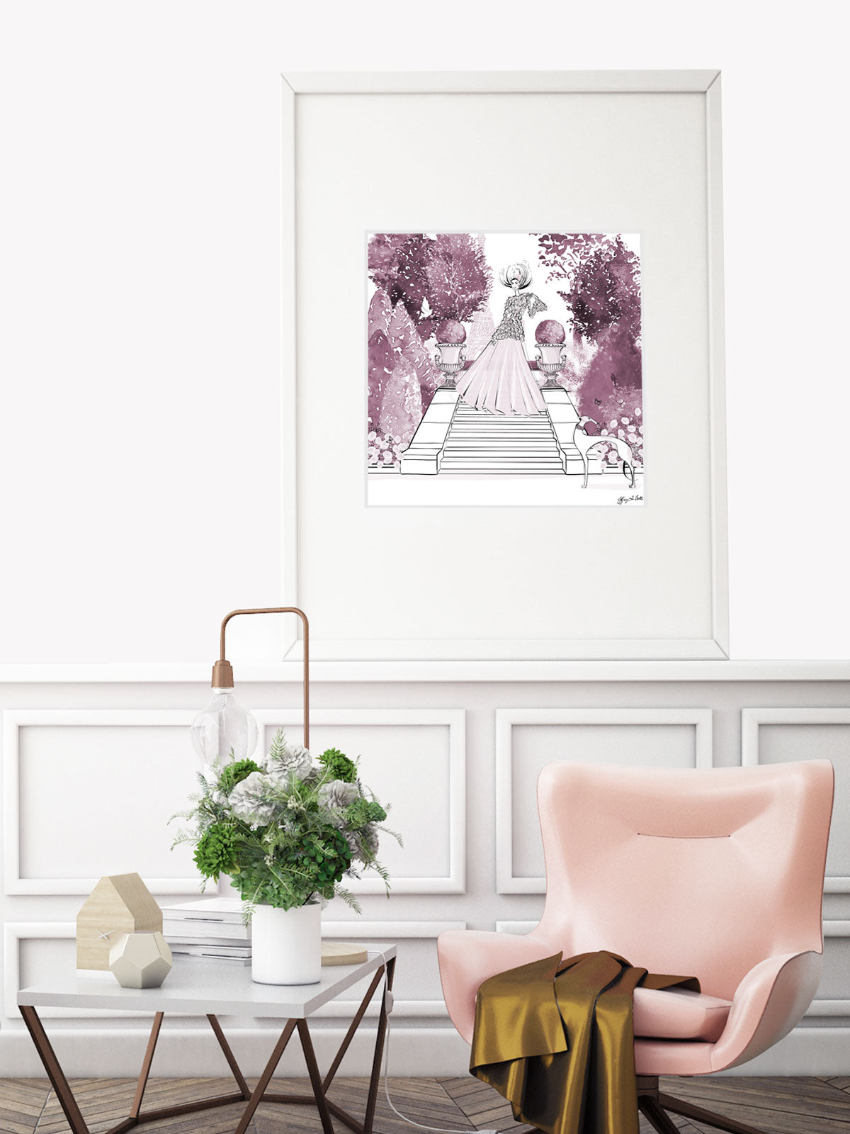 Parisienne Mulberry Garden - Illustration - Limited Edition Print - Tiffany La Belle