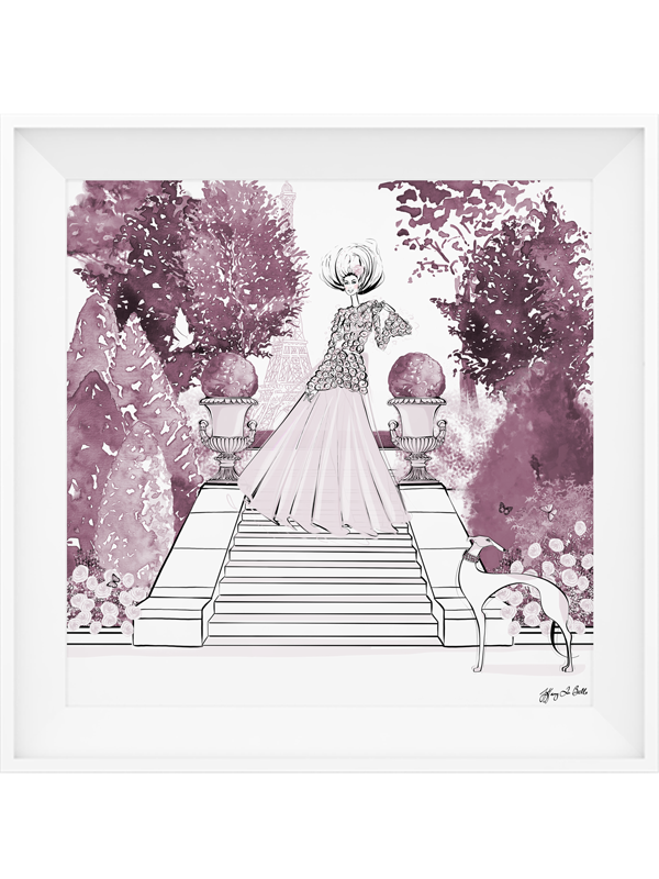 Parisienne Mulberry Garden - Illustration - Limited Edition Print - Tiffany La Belle