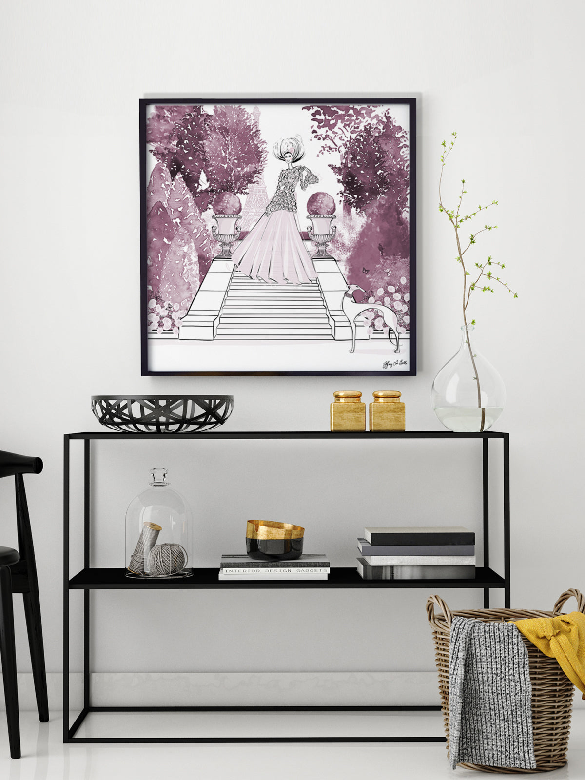 Parisienne Mulberry Garden - Illustration - Limited Edition Print - Tiffany La Belle
