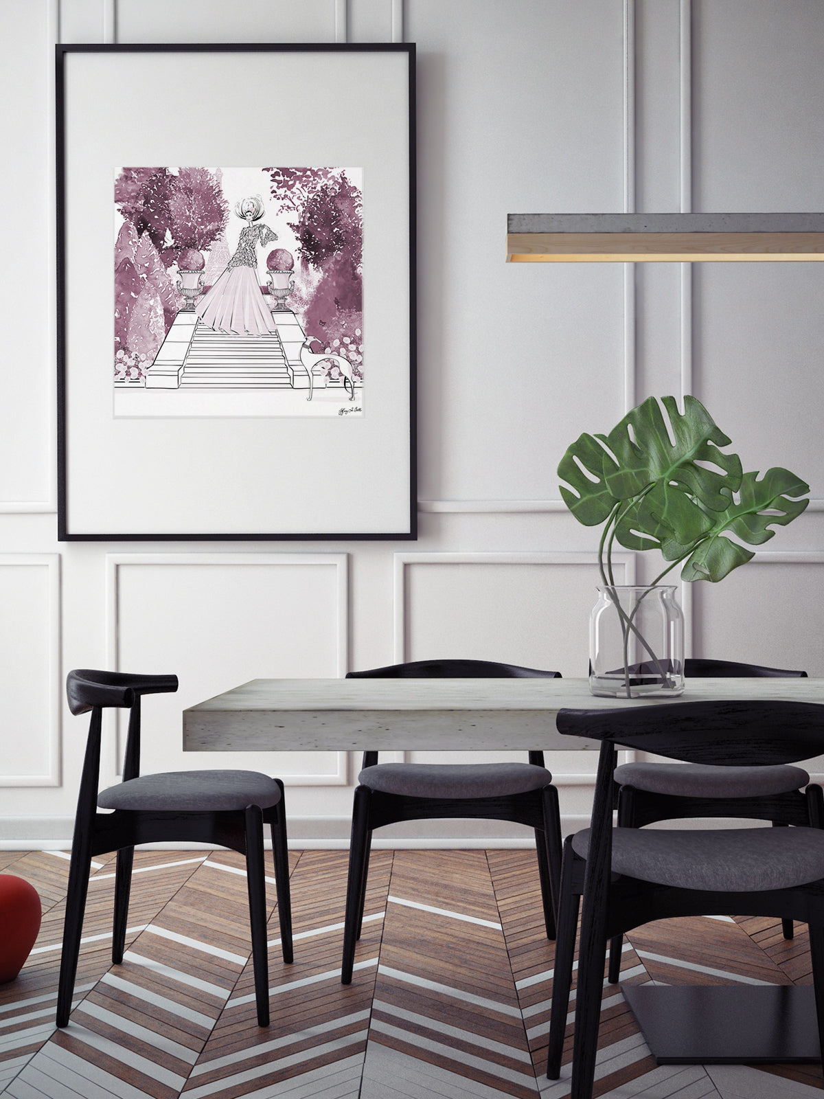 Parisienne Mulberry Garden - Illustration - Limited Edition Print - Tiffany La Belle