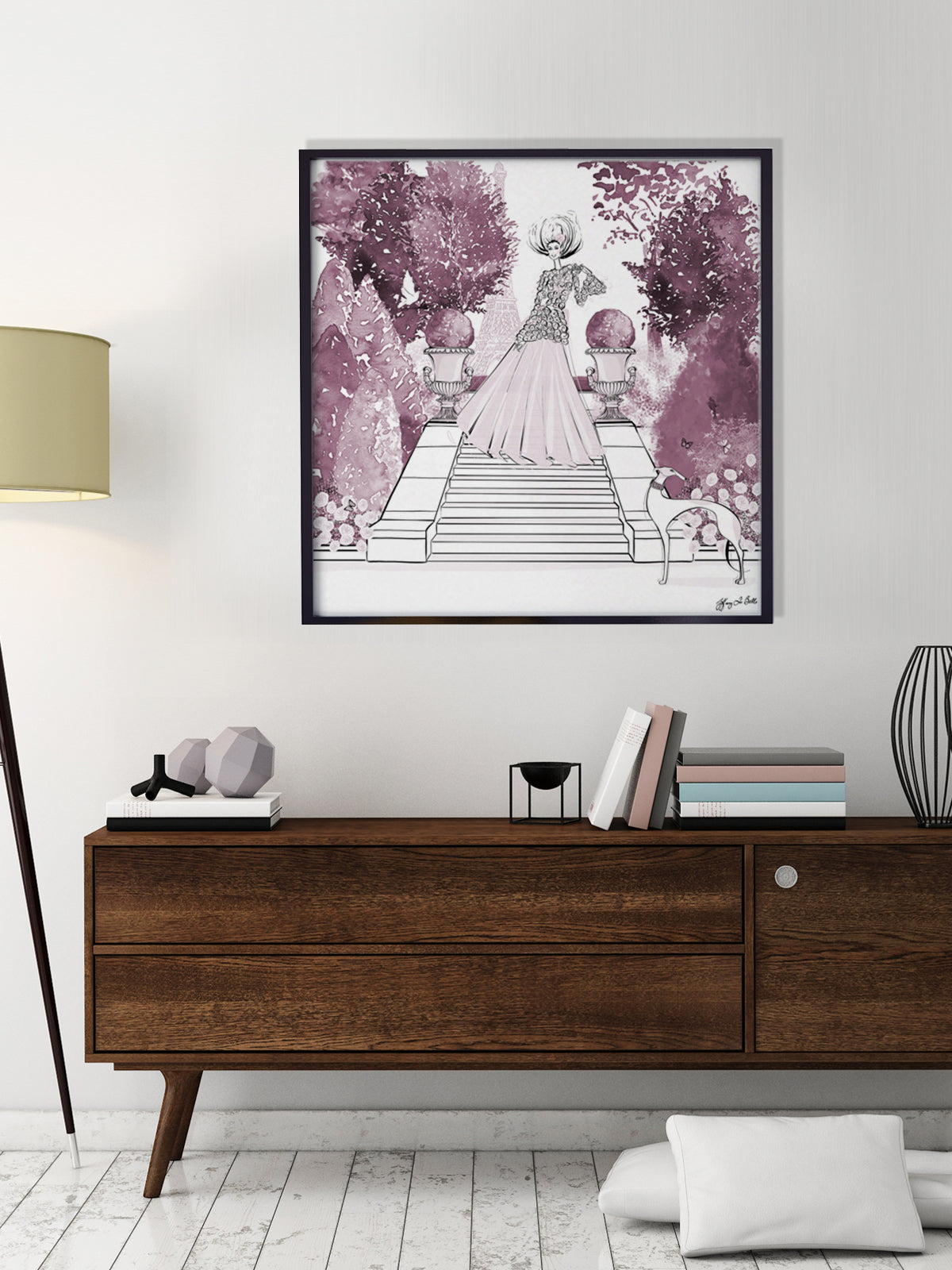 Parisienne Mulberry Garden - Illustration - Limited Edition Print - Tiffany La Belle