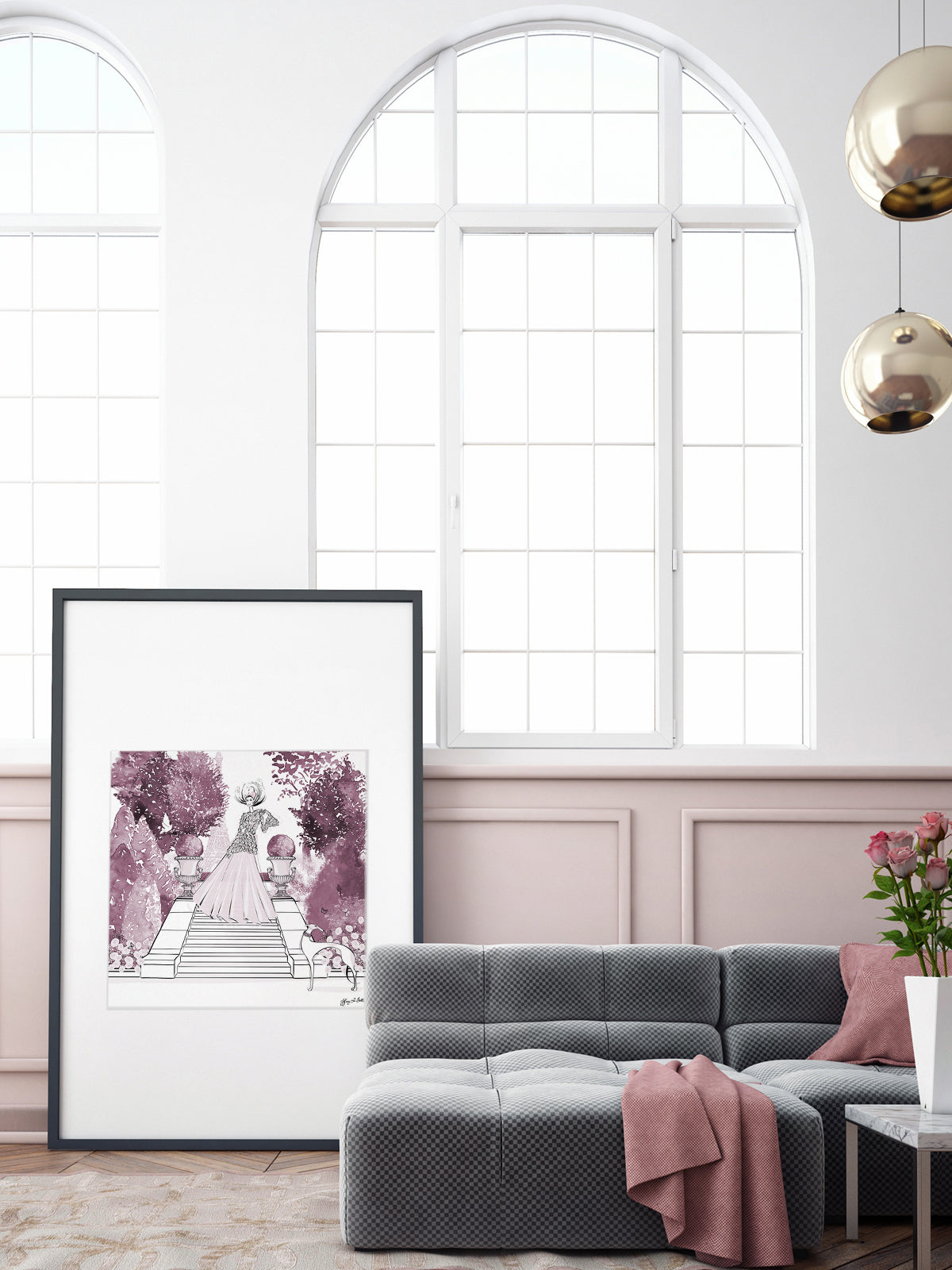 Parisienne Mulberry Garden - Illustration - Limited Edition Print - Tiffany La Belle