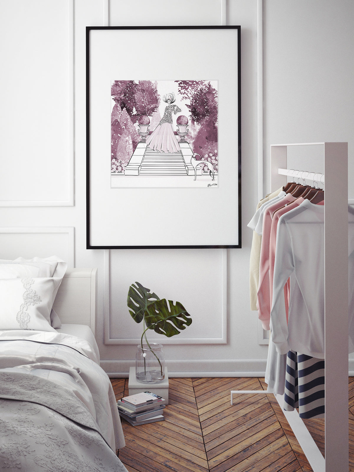Parisienne Mulberry Garden - Illustration - Limited Edition Print - Tiffany La Belle