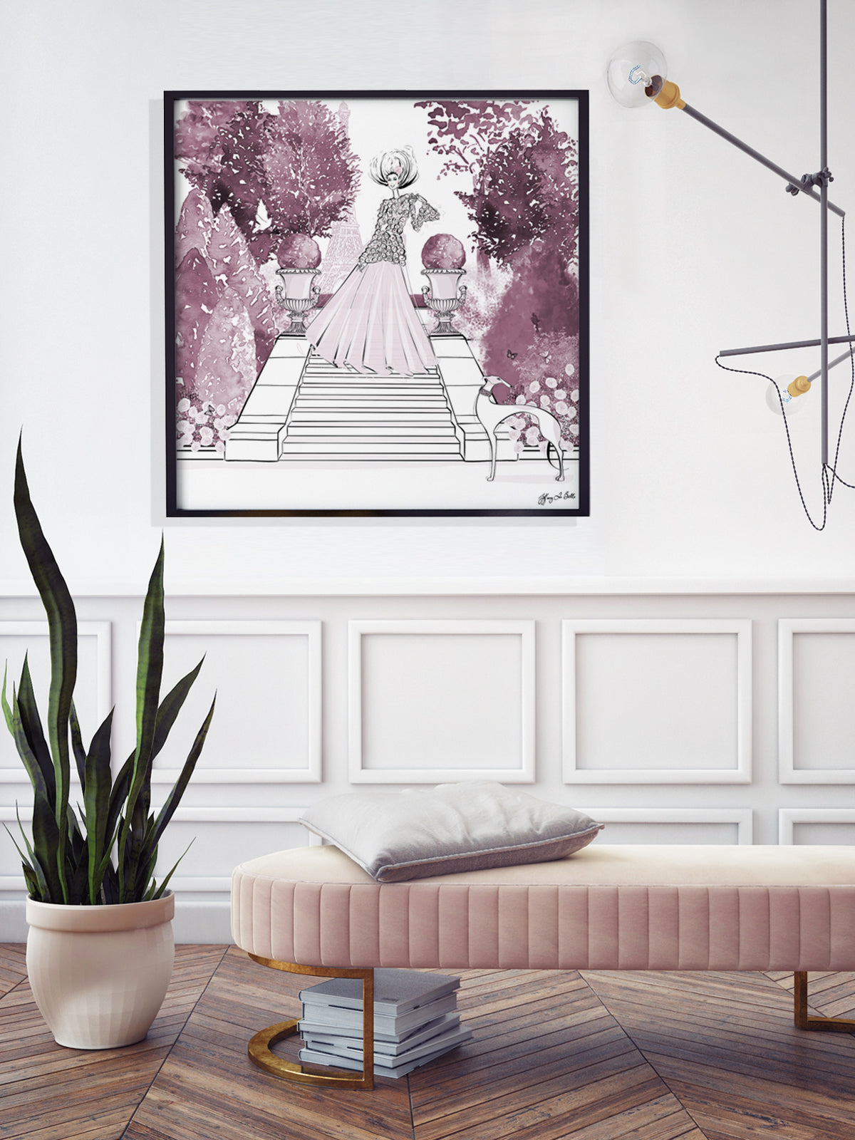 Parisienne Mulberry Garden - Illustration - Limited Edition Print - Tiffany La Belle