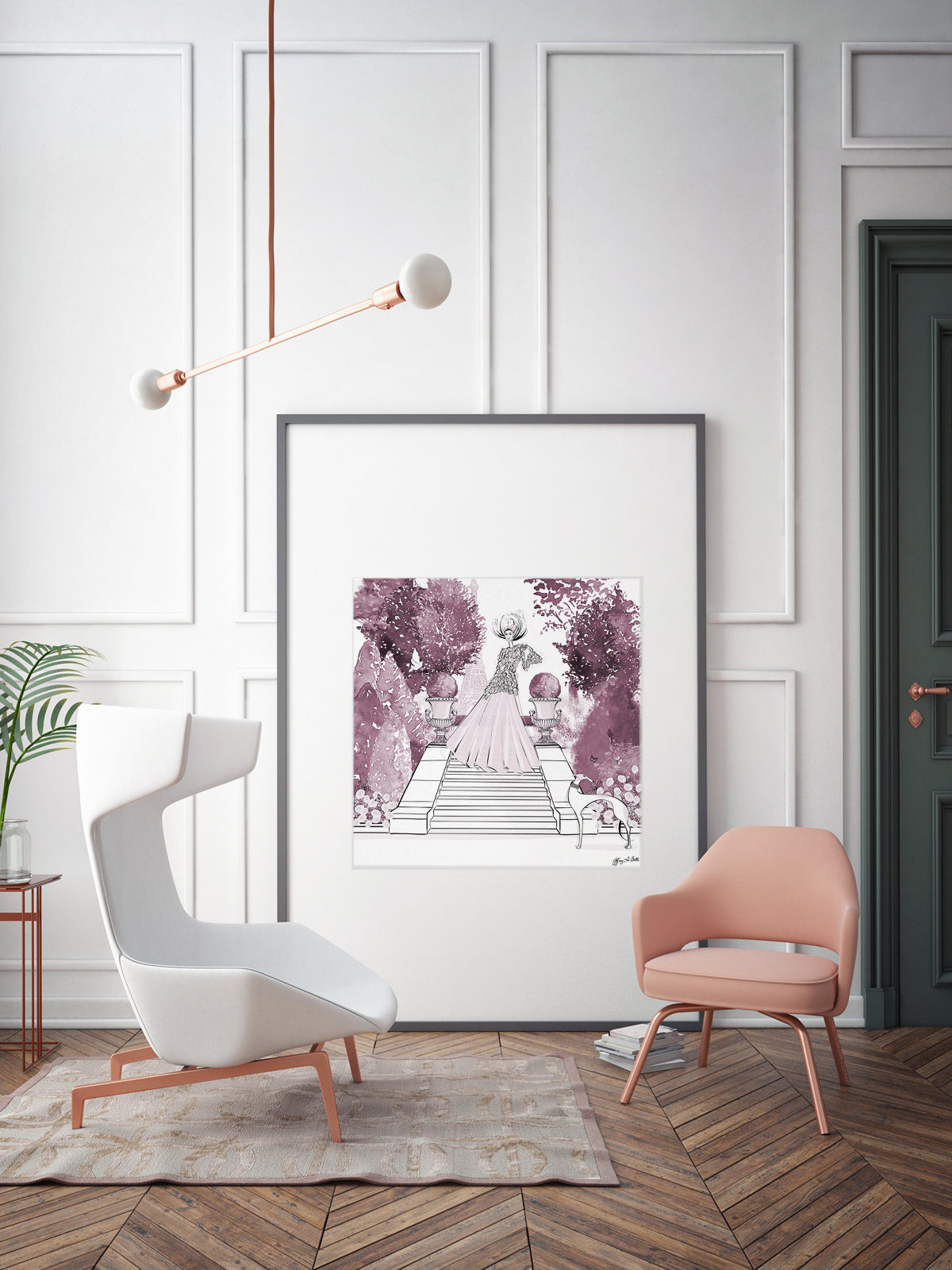 Parisienne Mulberry Garden - Illustration - Limited Edition Print - Tiffany La Belle