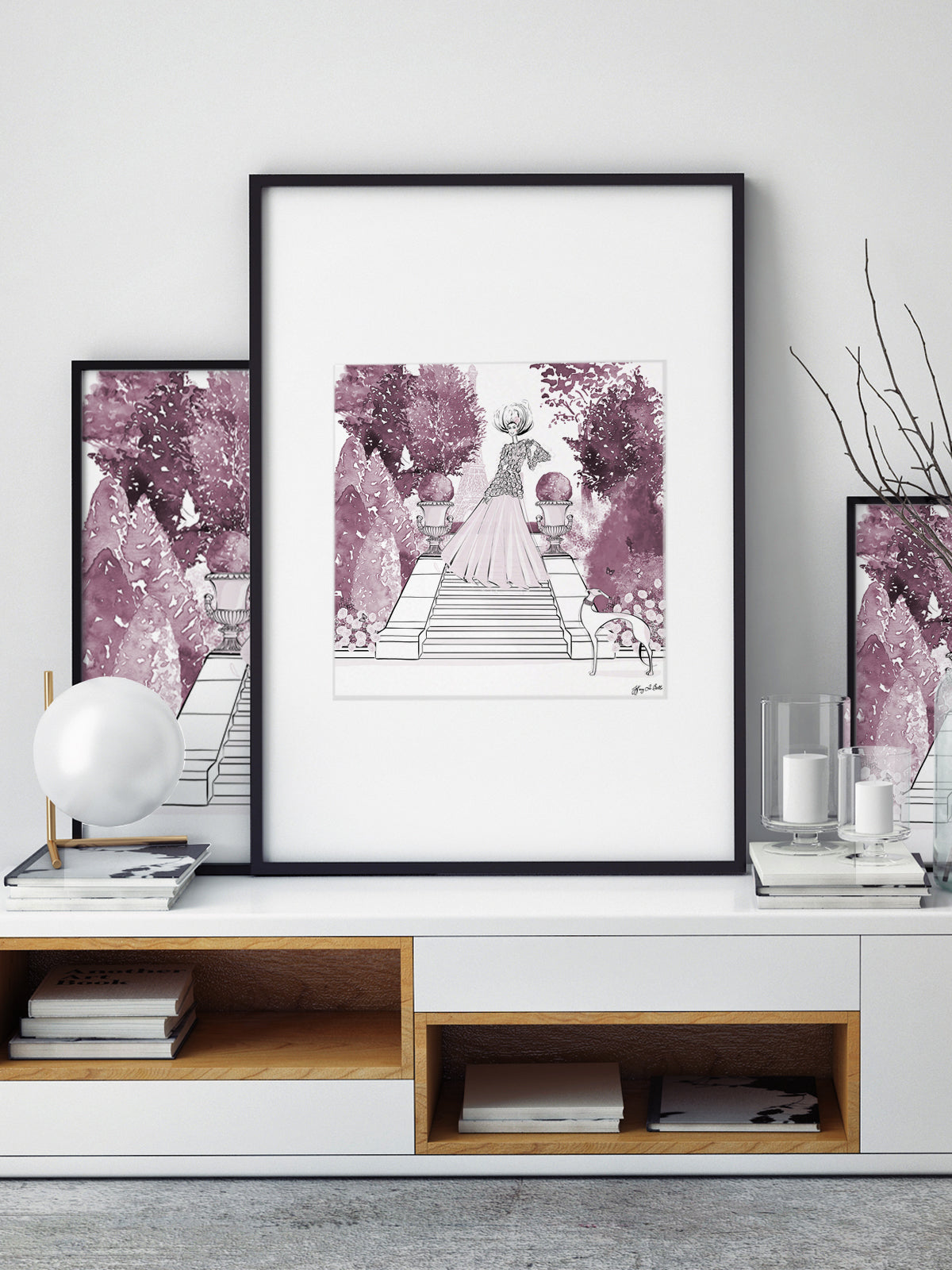Parisienne Mulberry Garden - Illustration - Limited Edition Print - Tiffany La Belle