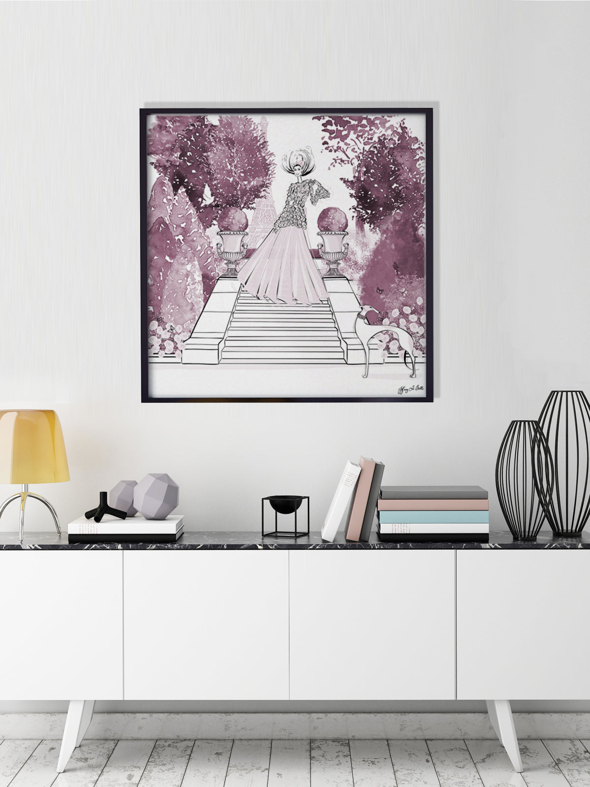 Parisienne Mulberry Garden - Illustration - Limited Edition Print - Tiffany La Belle