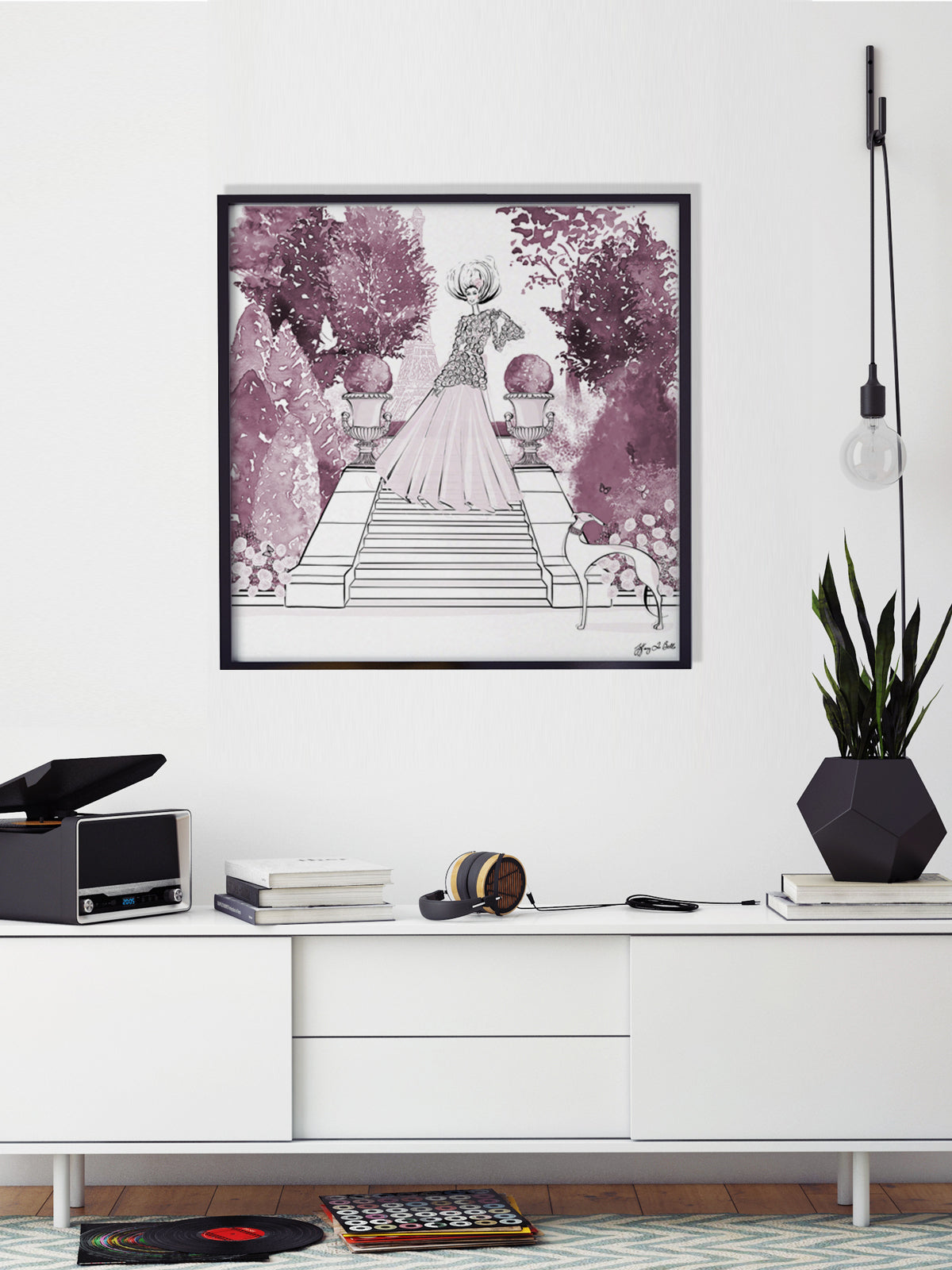 Parisienne Mulberry Garden - Illustration - Limited Edition Print - Tiffany La Belle