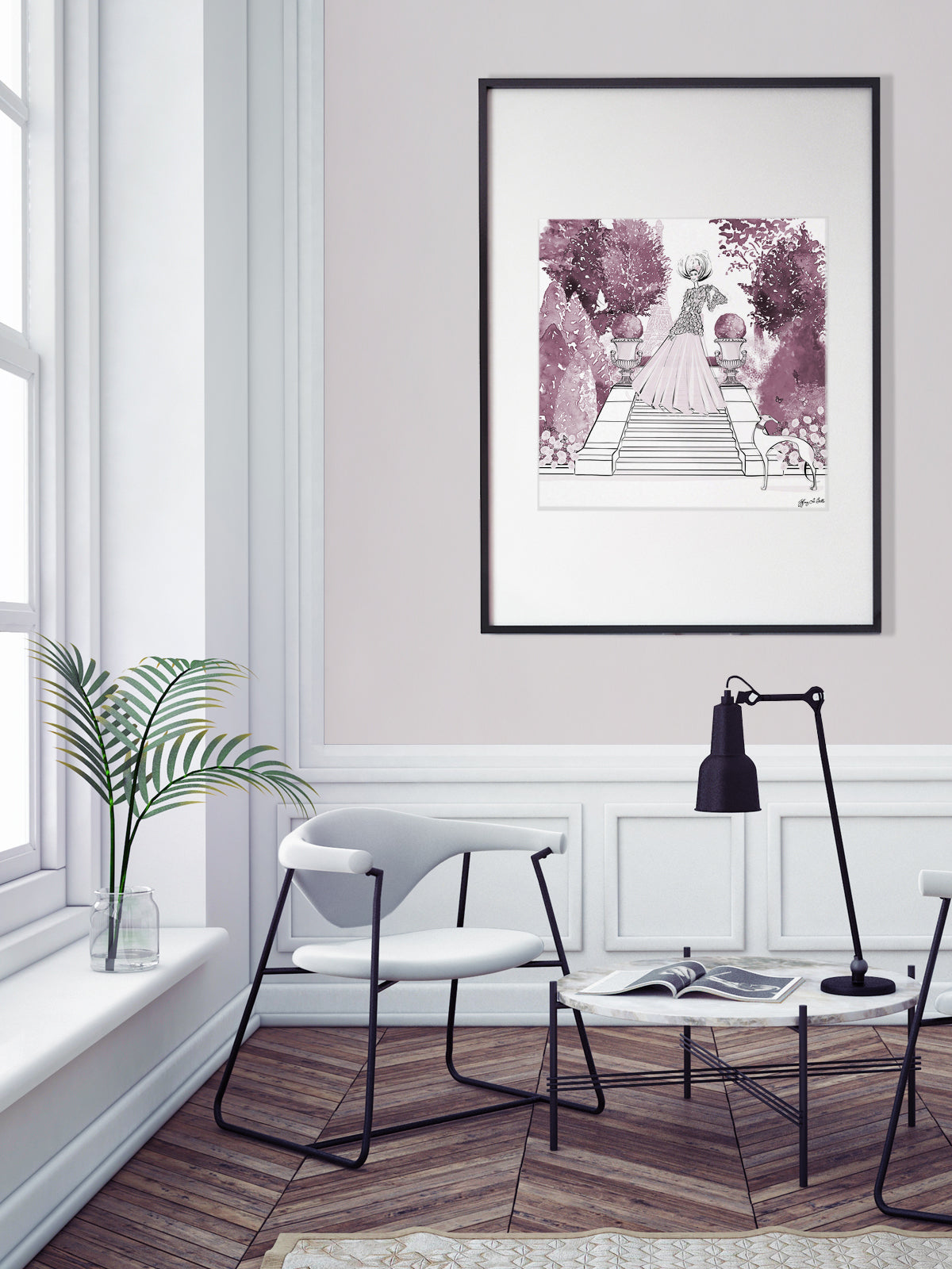 Parisienne Mulberry Garden - Illustration - Limited Edition Print - Tiffany La Belle