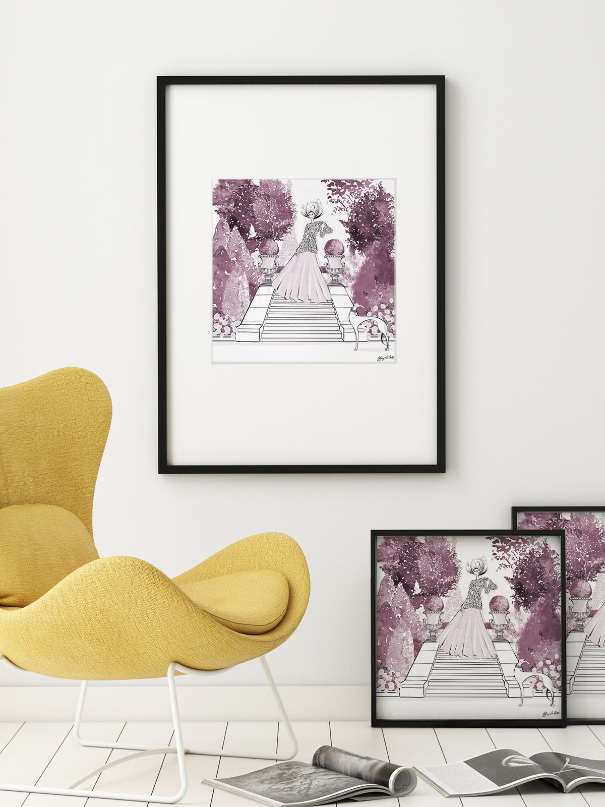 Parisienne Mulberry Garden - Illustration - Limited Edition Print - Tiffany La Belle
