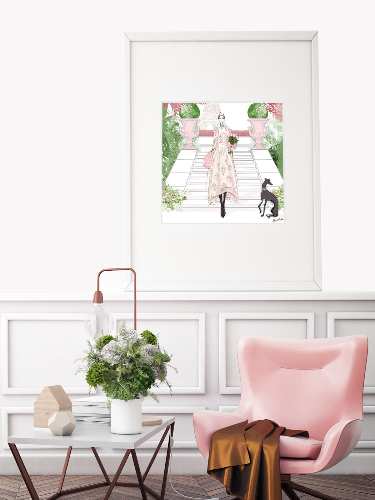 Parisienne Floral - Illustration - Limited Edition Print - Tiffany La Belle