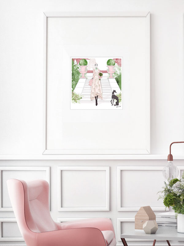 Parisienne Floral - Illustration - Limited Edition Print - Tiffany La Belle