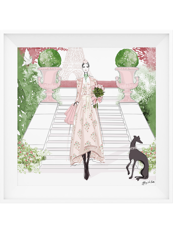 Parisienne Floral - Illustration - Limited Edition Print - Tiffany La Belle